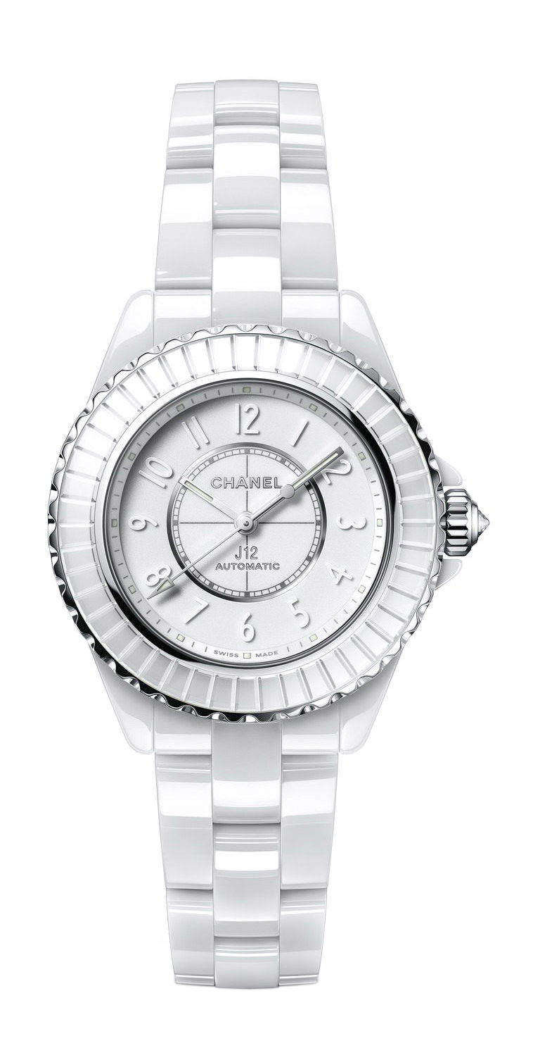 Chanel J12 Caliber 12.2 luxury timepiece - detailed view