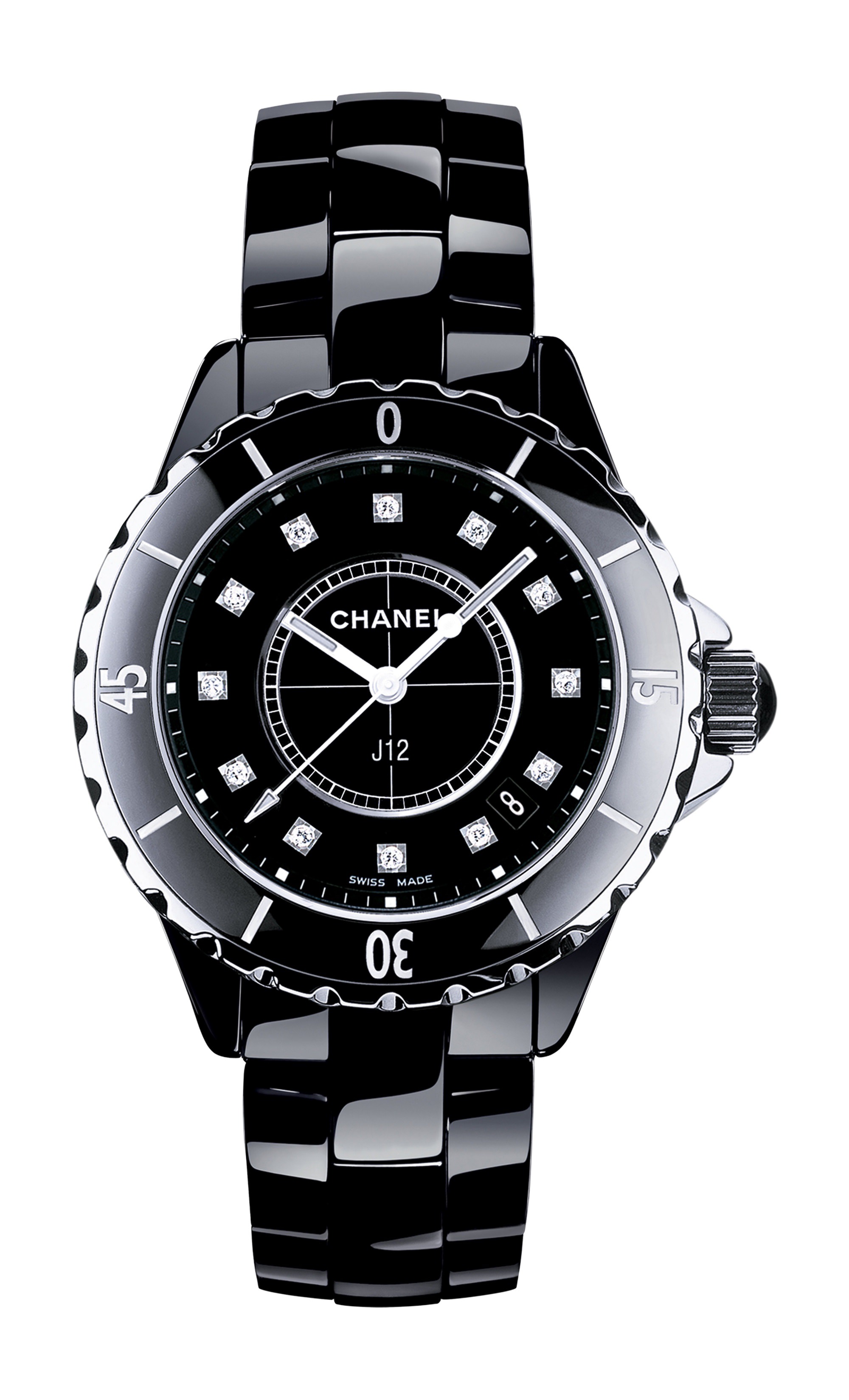 Chanel J12 Watch luxury timepiece - detailed view