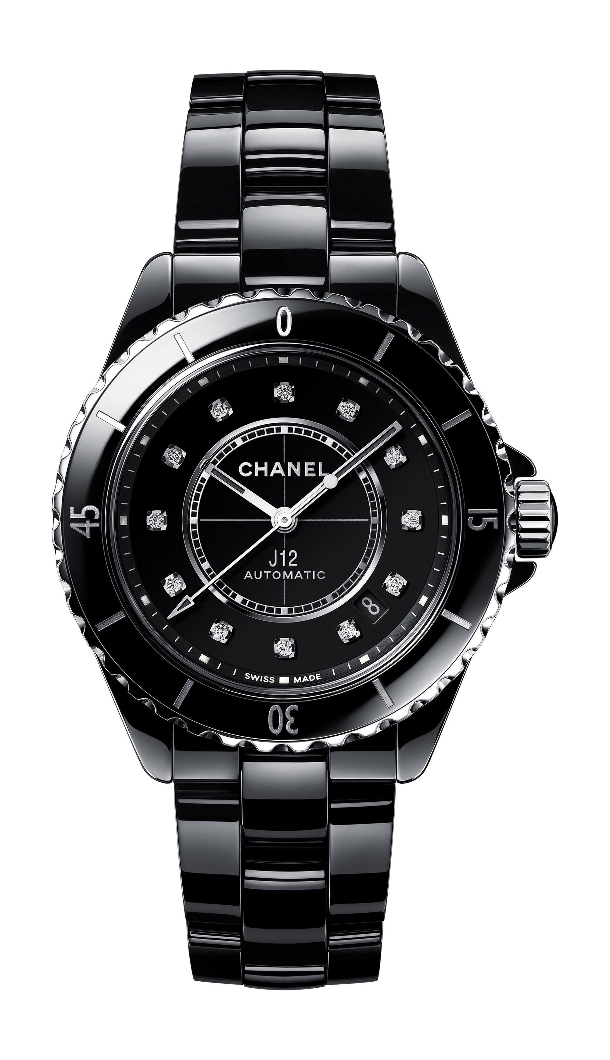 Chanel J12 Watch luxury timepiece - detailed view
