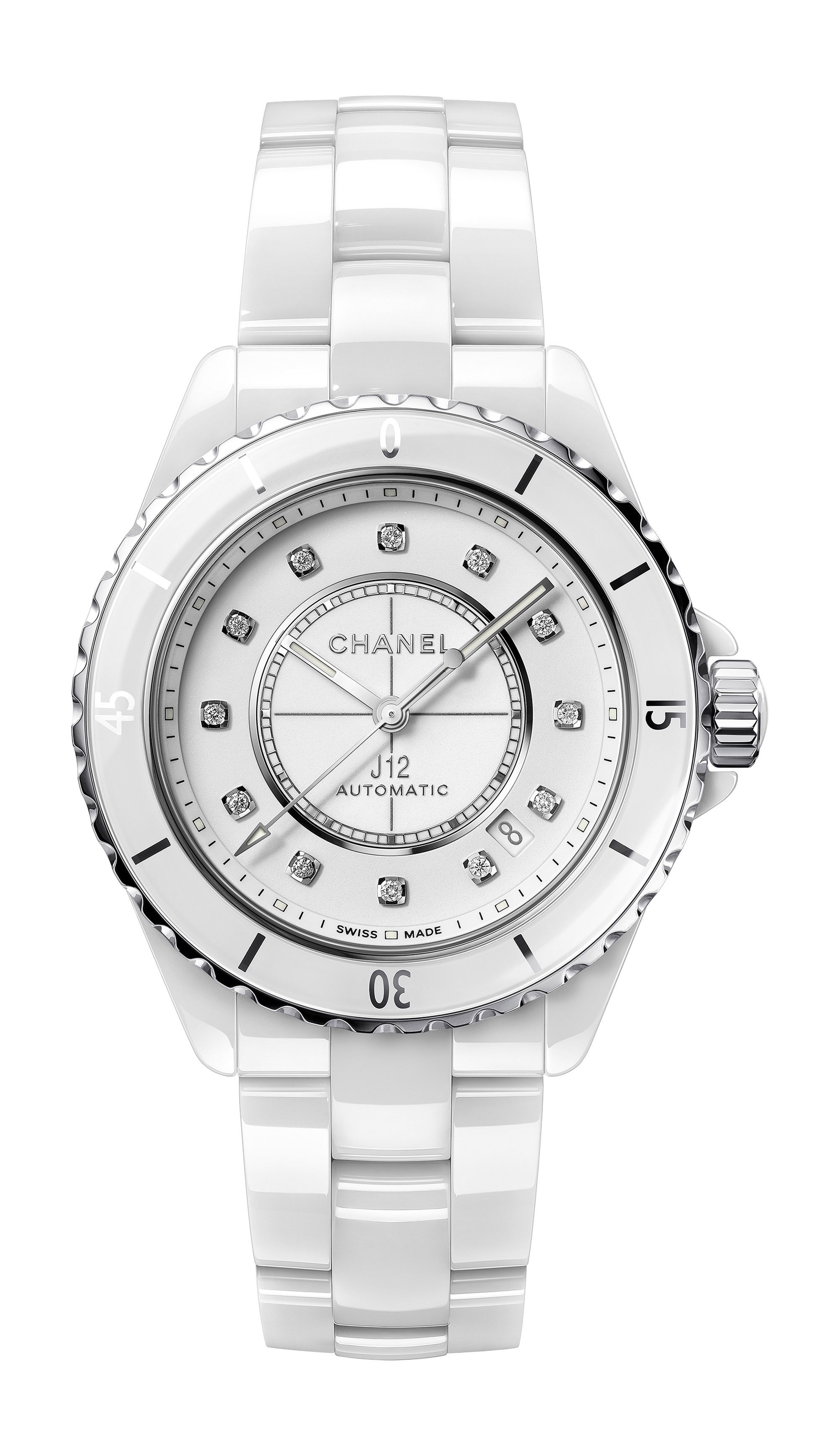 Chanel J12 Watch luxury timepiece - detailed view