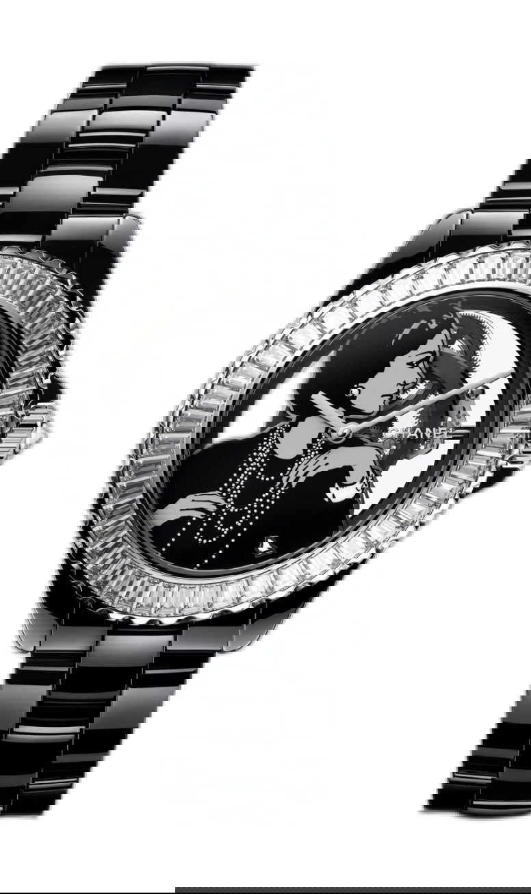 Chanel Mademoiselle J12 Gabrielle luxury timepiece - detailed view