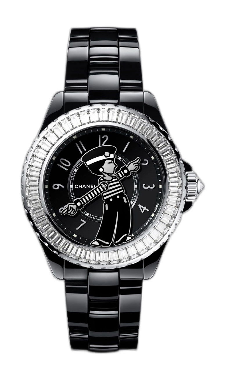 Chanel Mademoiselle J12 La Pausa luxury timepiece - detailed view