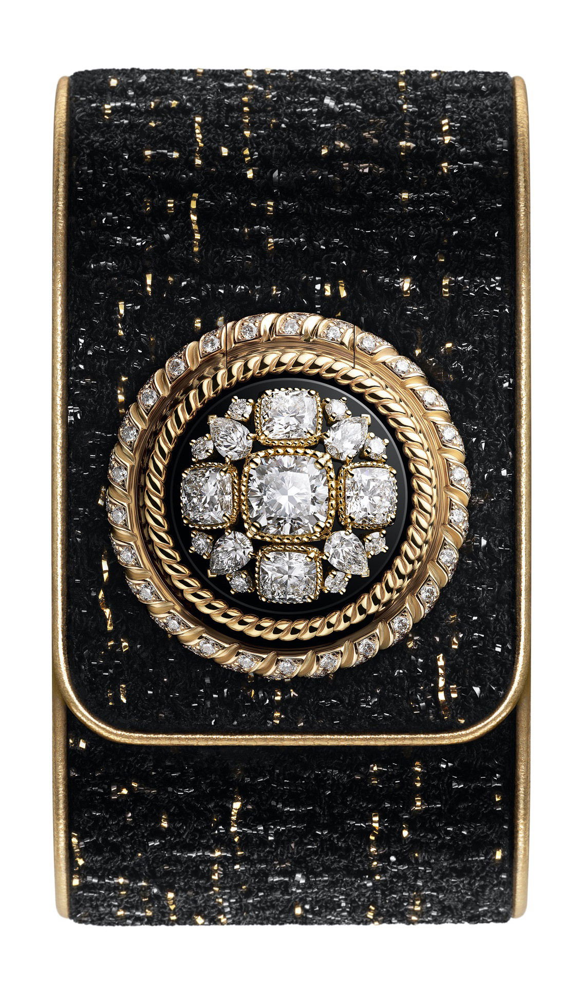 Chanel Mademoiselle Privé Bouton Byzantin luxury timepiece - detailed view