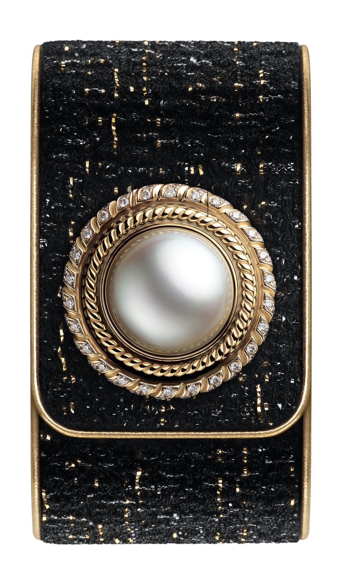 Chanel Mademoiselle Privé Bouton Perle luxury timepiece - detailed view
