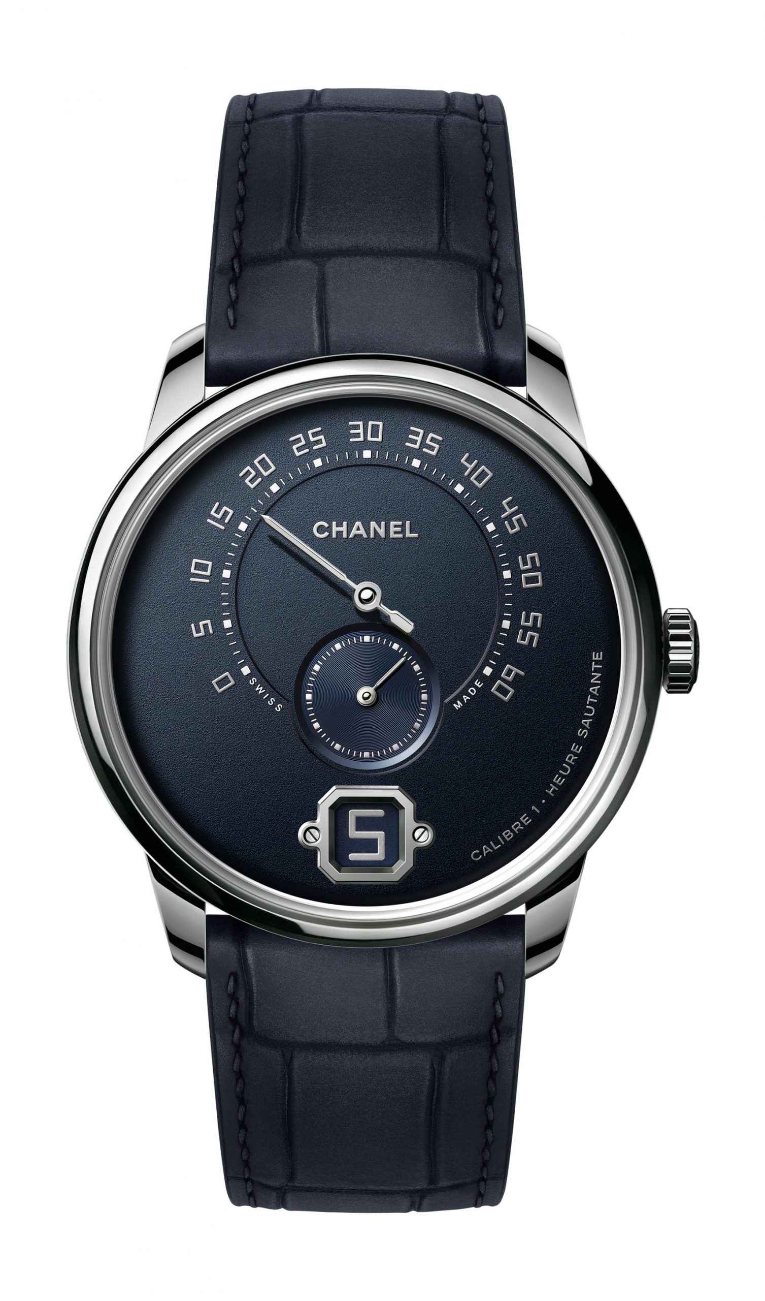 Chanel Monsieur Blue Edition luxury timepiece - detailed view