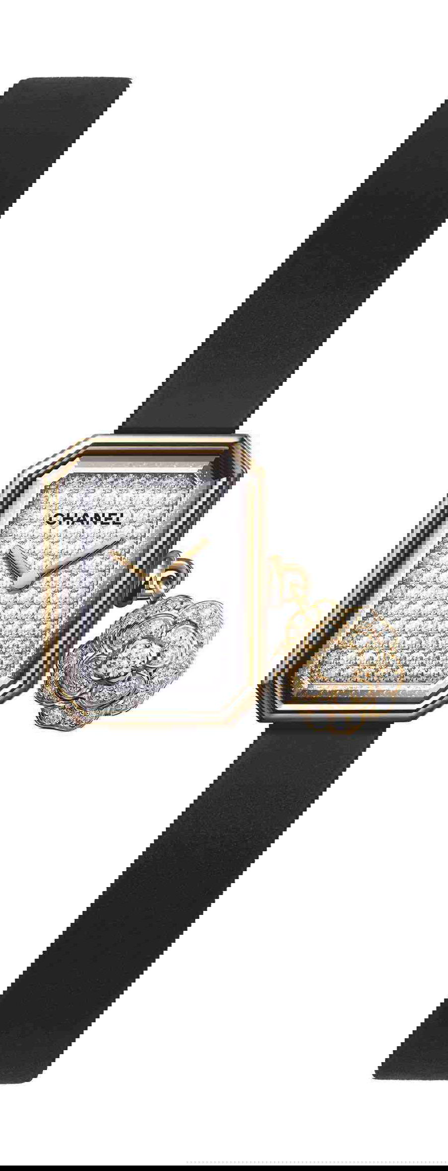 Chanel Première Extrait de Camélia luxury timepiece - detailed view