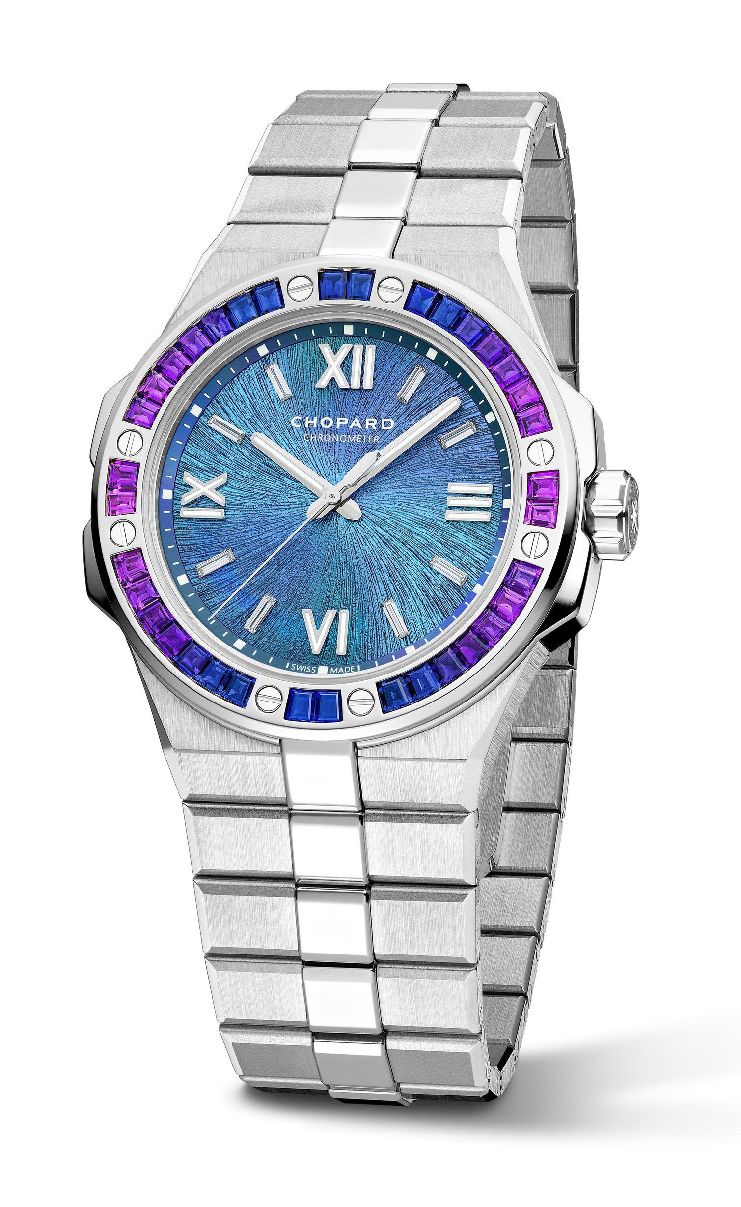 Chopard Alpine Eagle Summit Zinal Blue luxury timepiece - detailed view