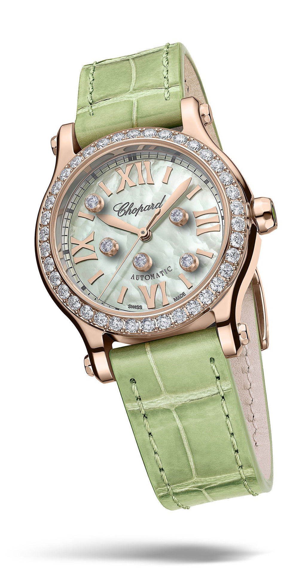 Chopard Happy Sport luxury timepiece - detailed view
