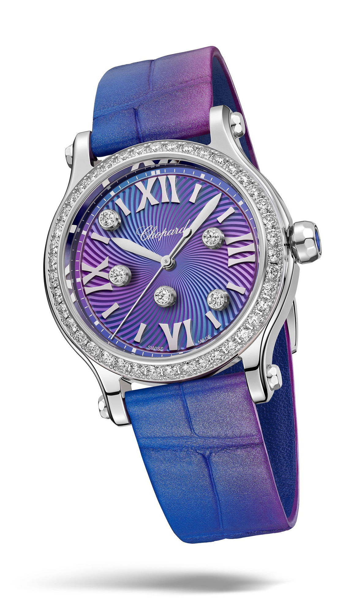 Chopard Happy Sport luxury timepiece - detailed view