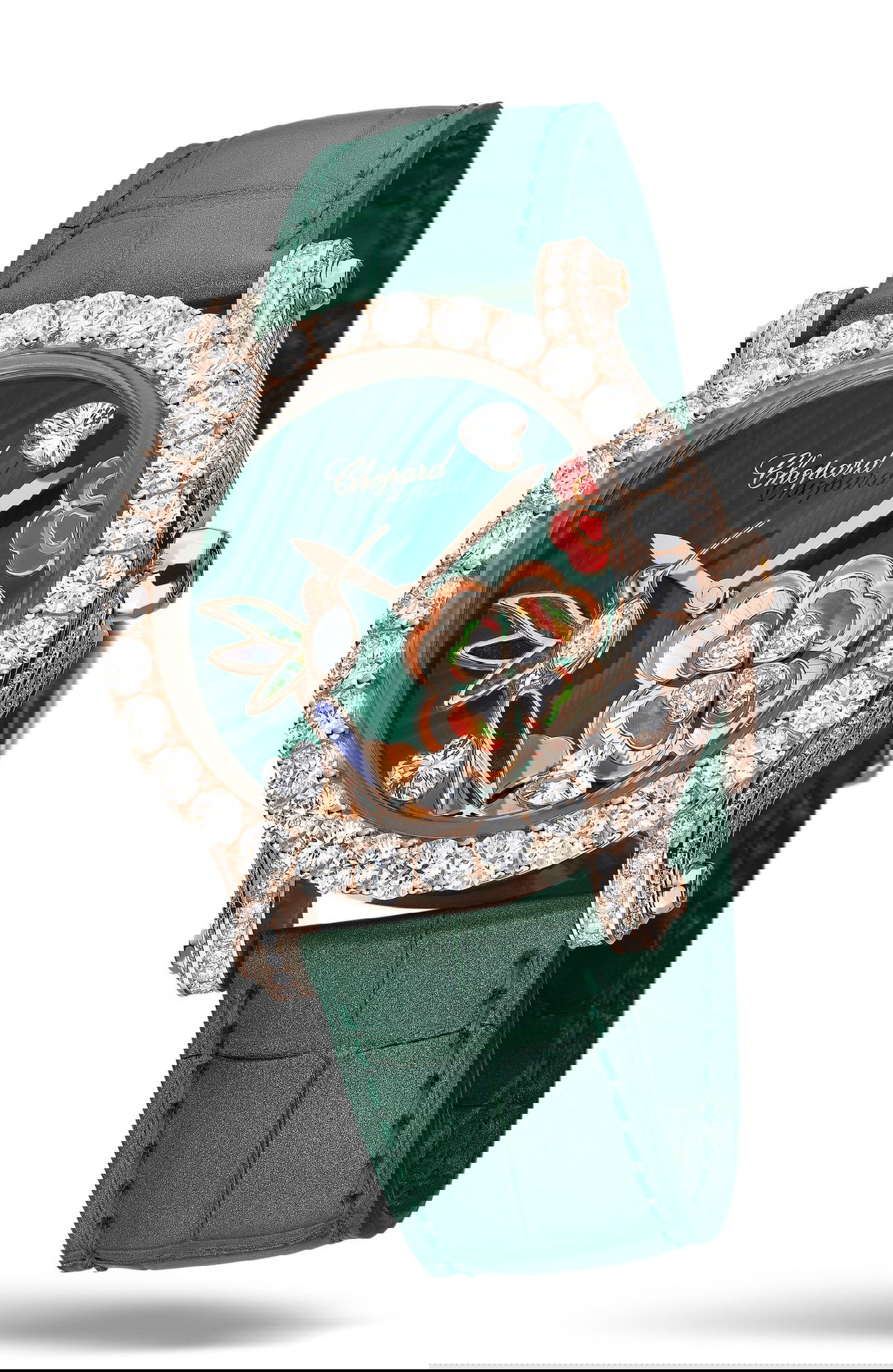 Chopard Happy Sport Métiers d’Art Hummingbird Edition luxury timepiece - detailed view