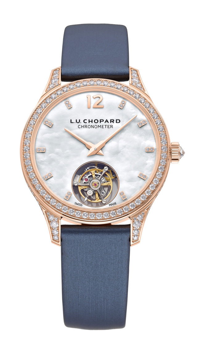 Chopard L.U.C Flying T Twin Ladies luxury timepiece - detailed view