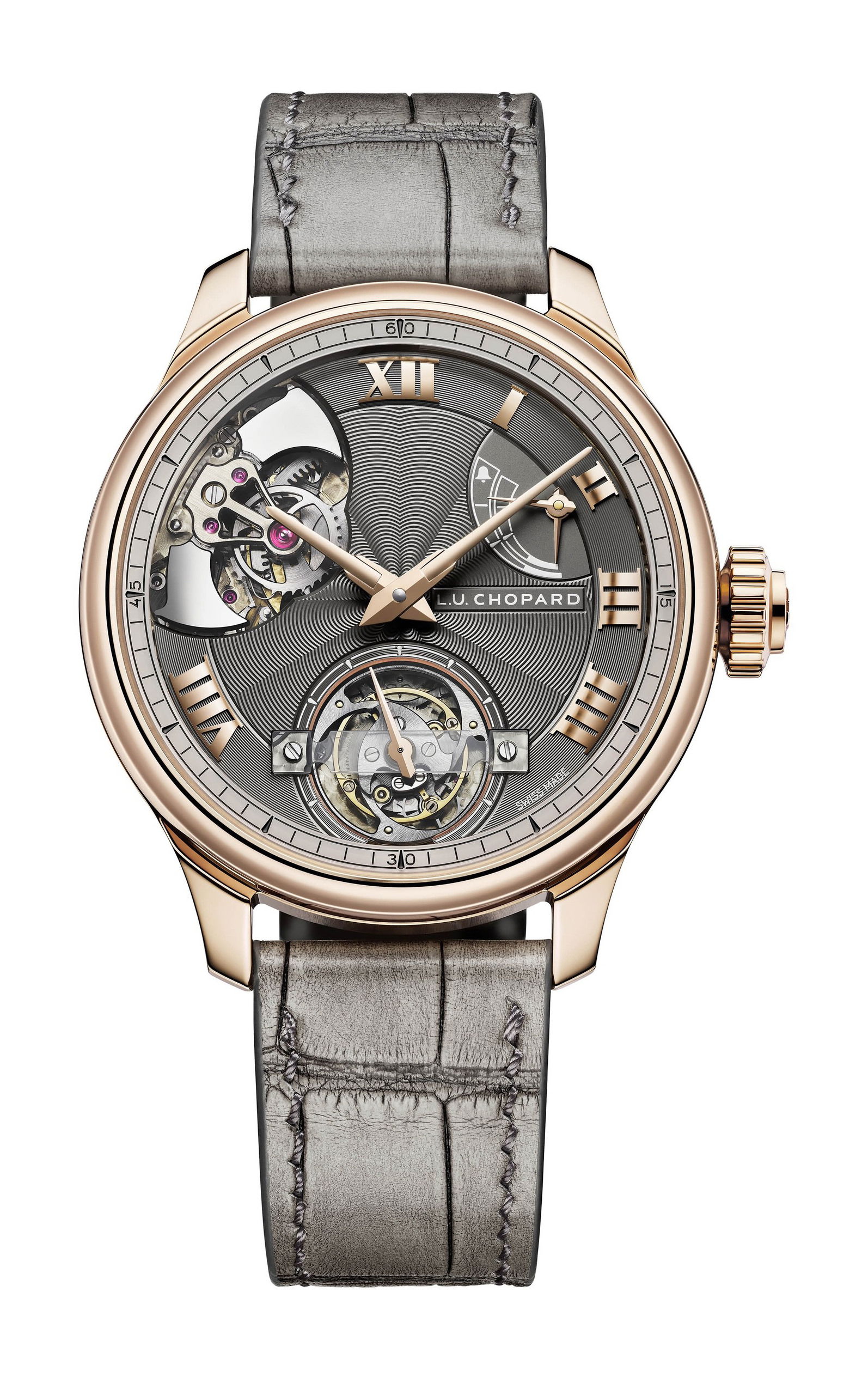 Chopard L.U.C Full Strike Tourbillon luxury timepiece - detailed view