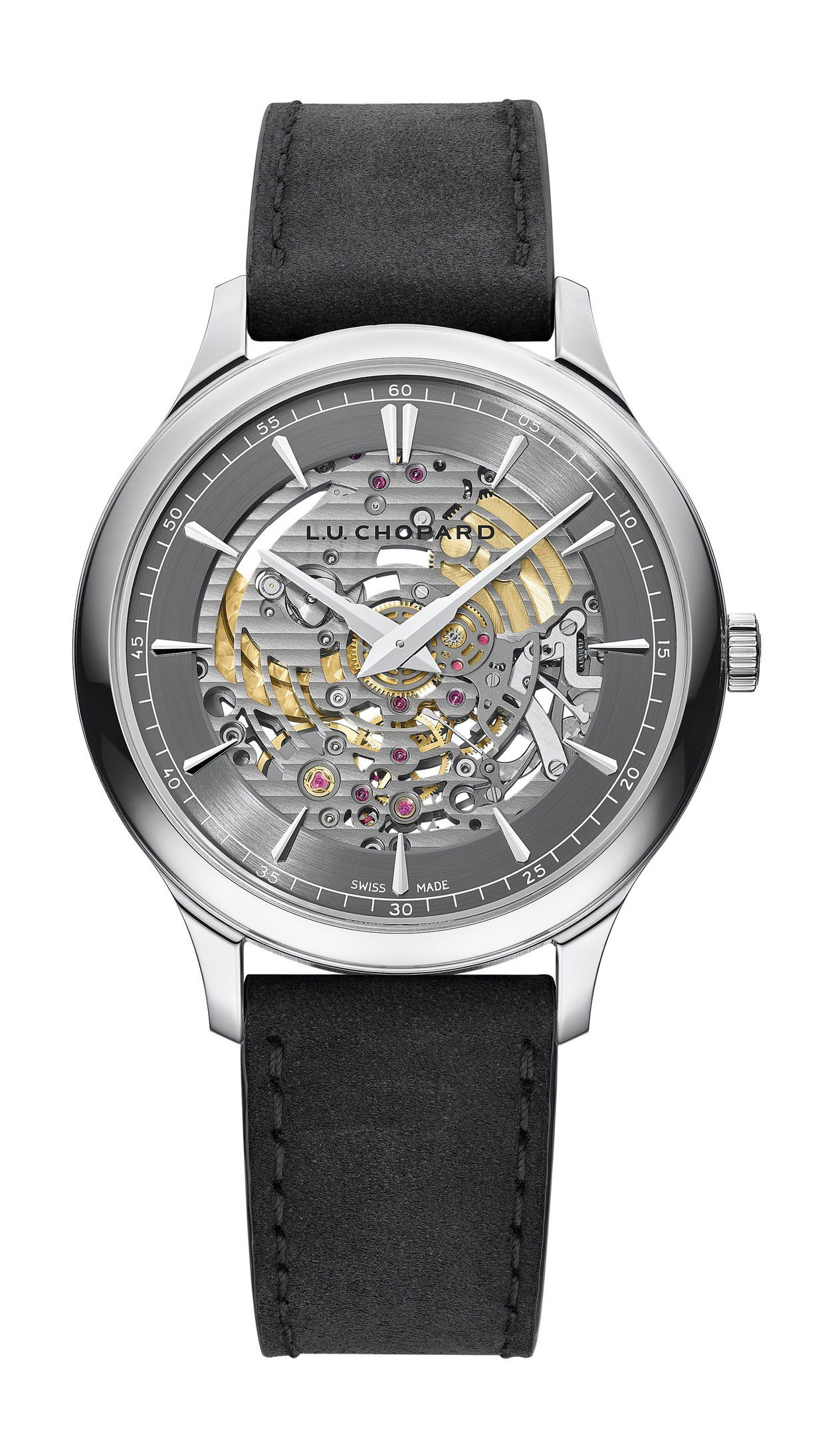 Chopard L.U.C XP Skeletec luxury timepiece - detailed view