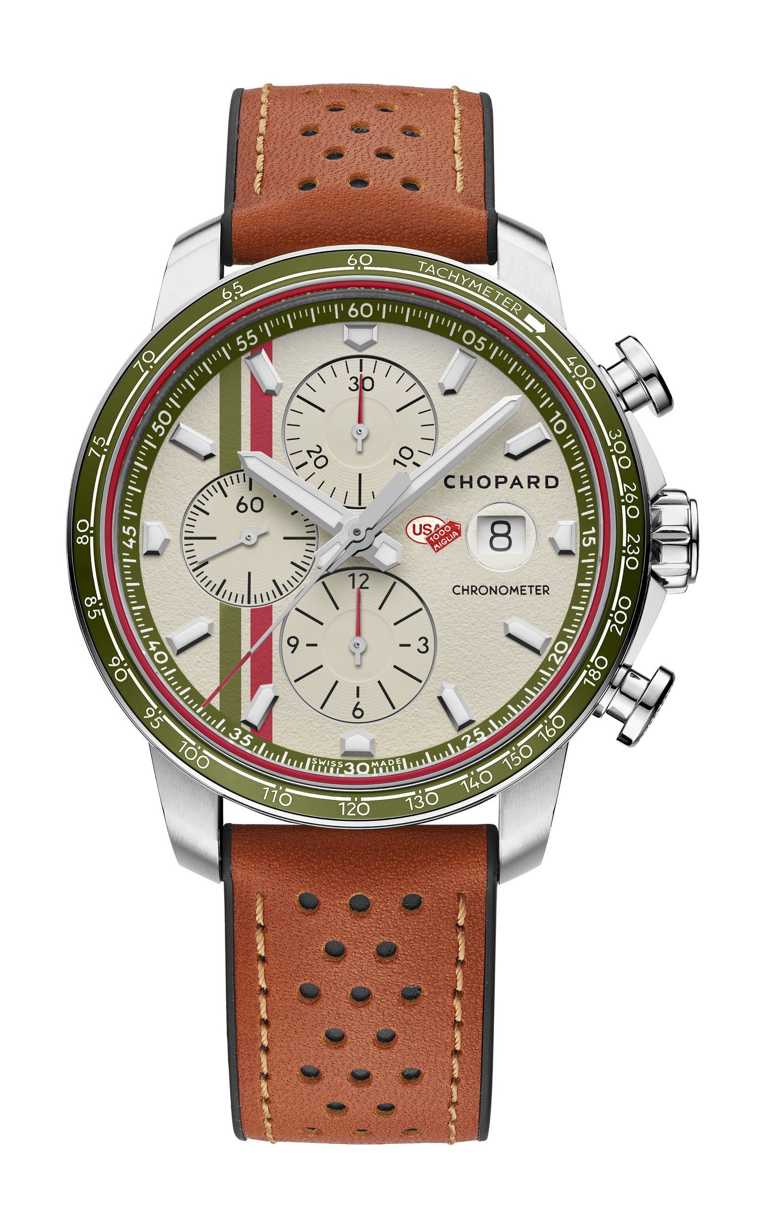 Chopard Mille Miglia GTS Automatic Chrono California Mille 33rd Edition luxury timepiece - detailed view