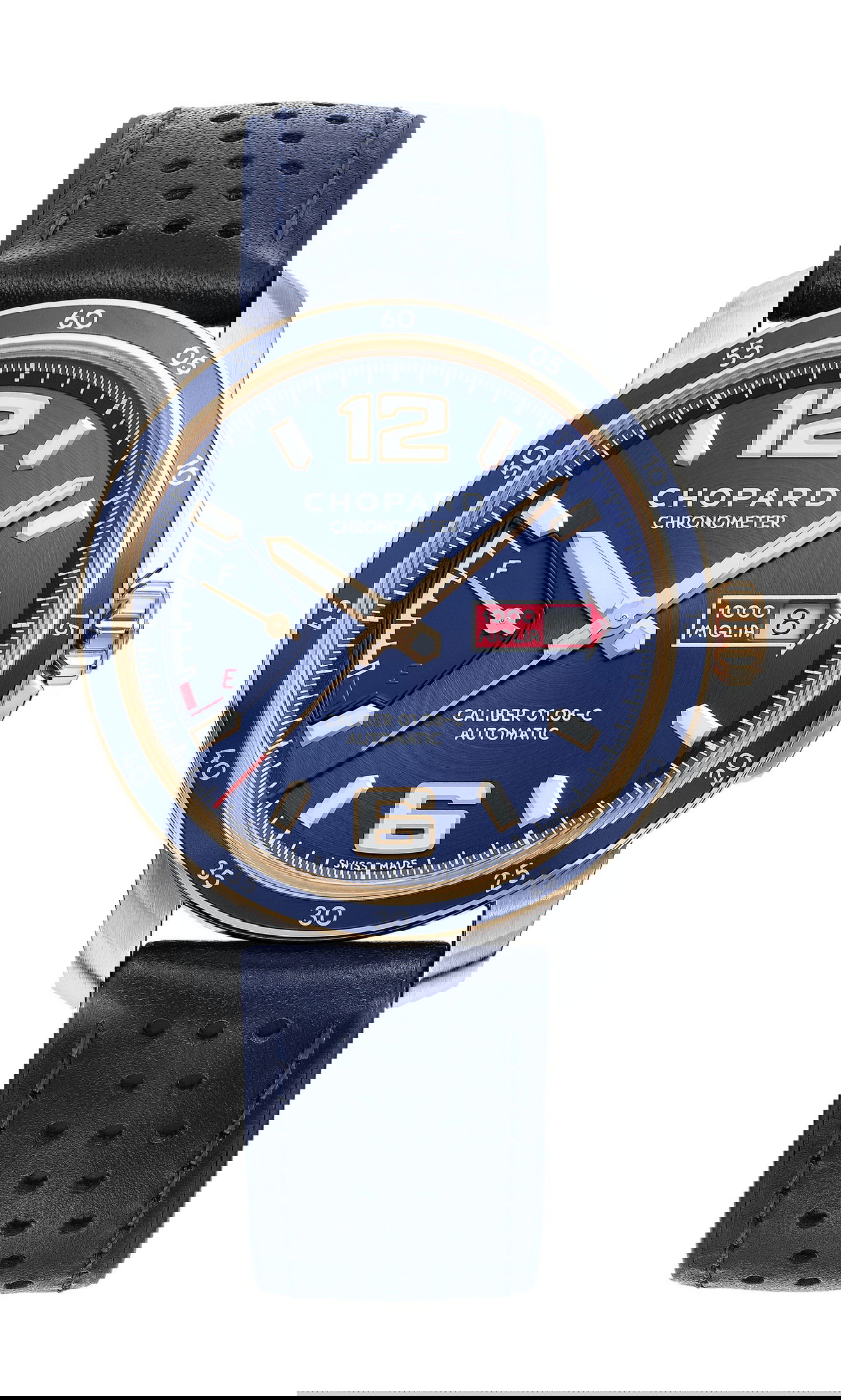 Chopard MIlle Miglia GTS Azzurro Power Control luxury timepiece - detailed view