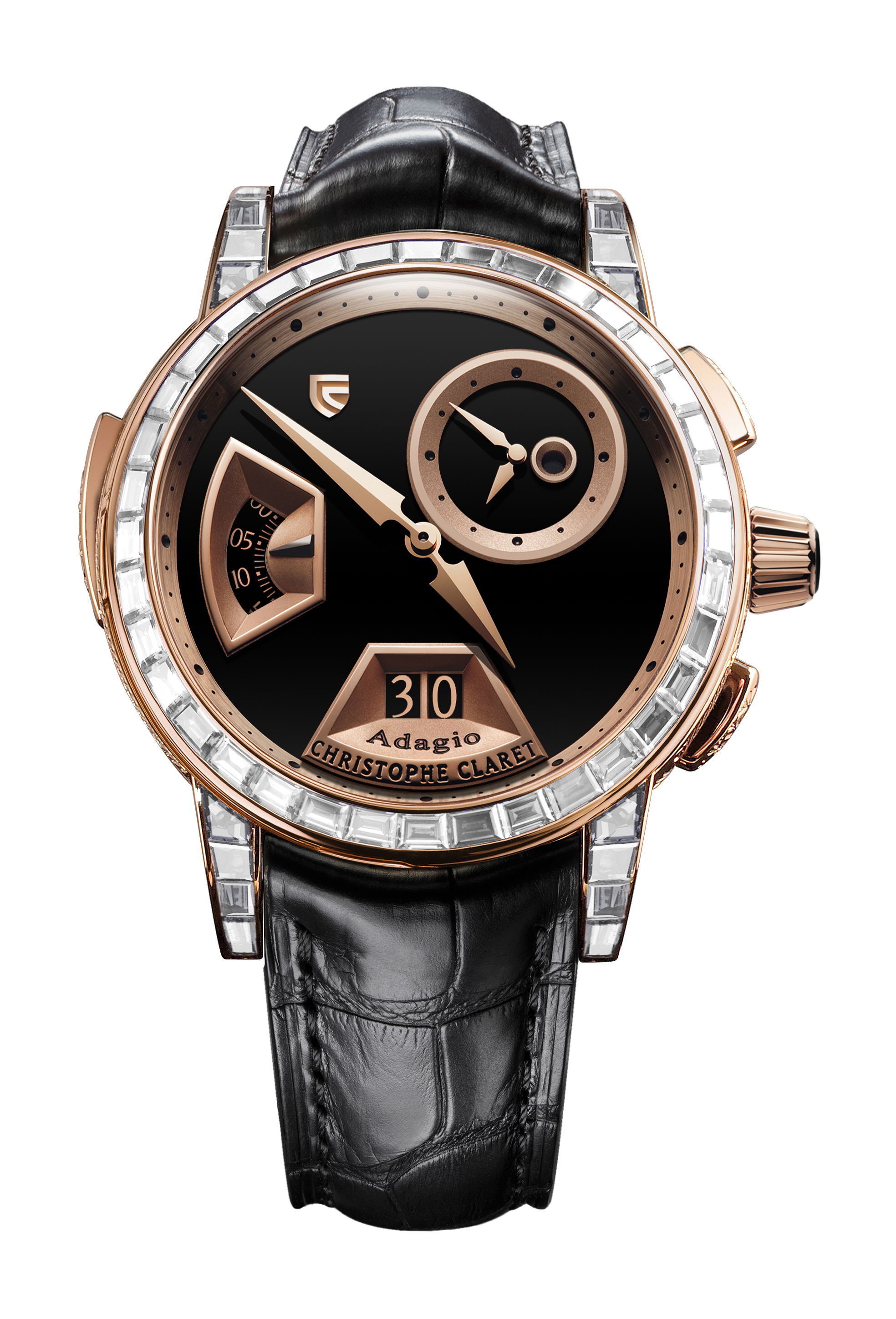Christophe Claret Adagio luxury timepiece - detailed view