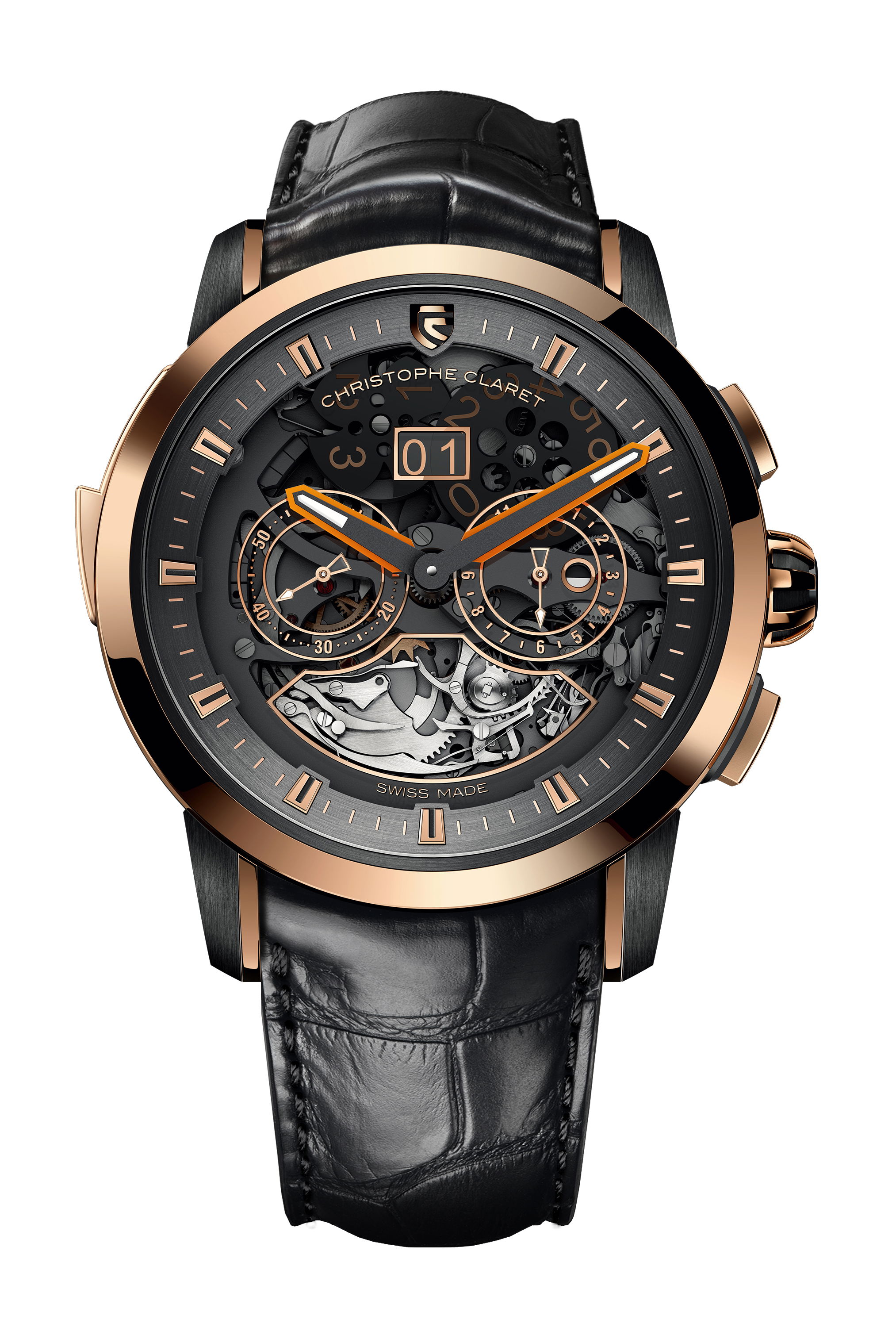 Christophe Claret ALLEGRO luxury timepiece - detailed view