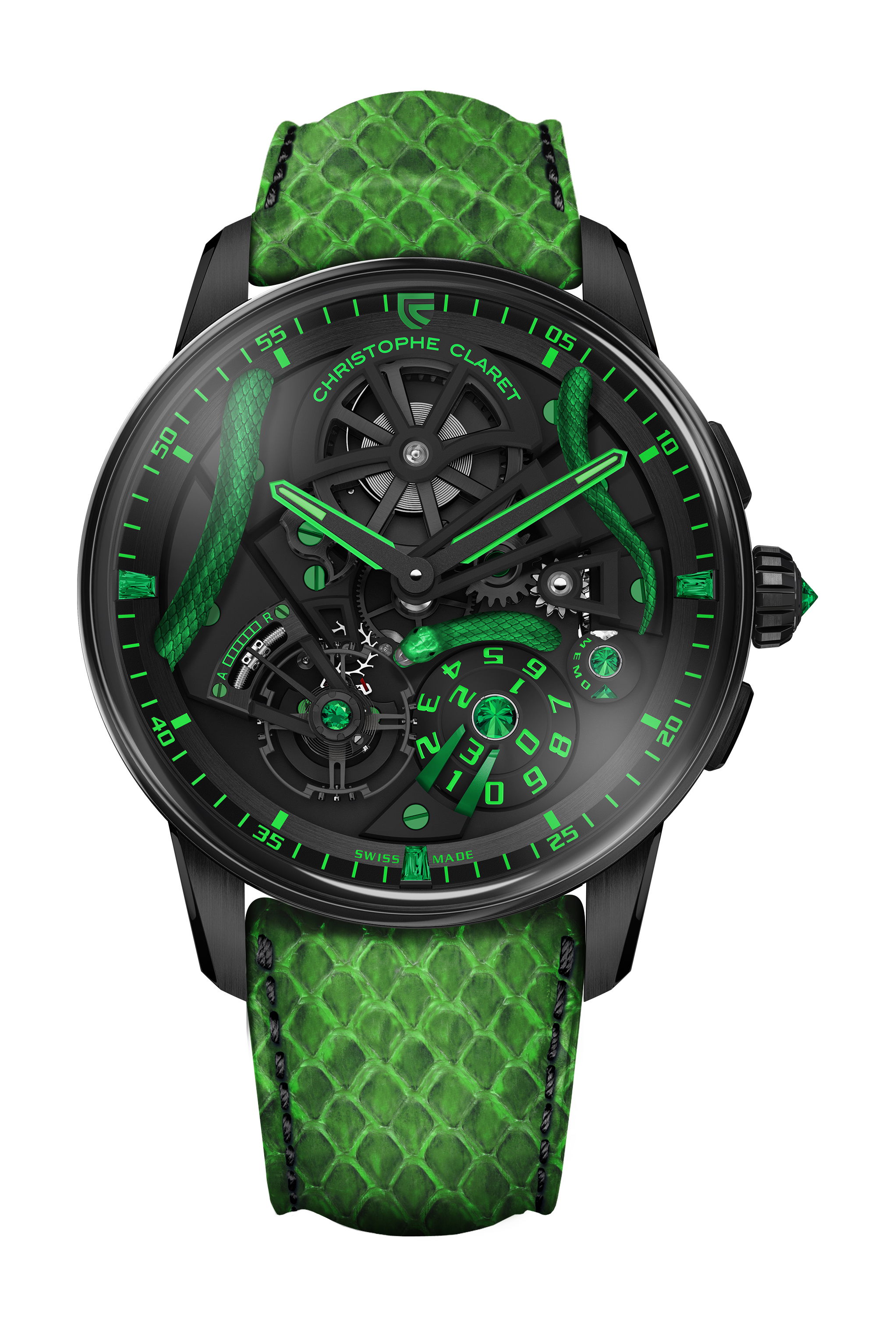 Christophe Claret Maestro luxury timepiece - detailed view