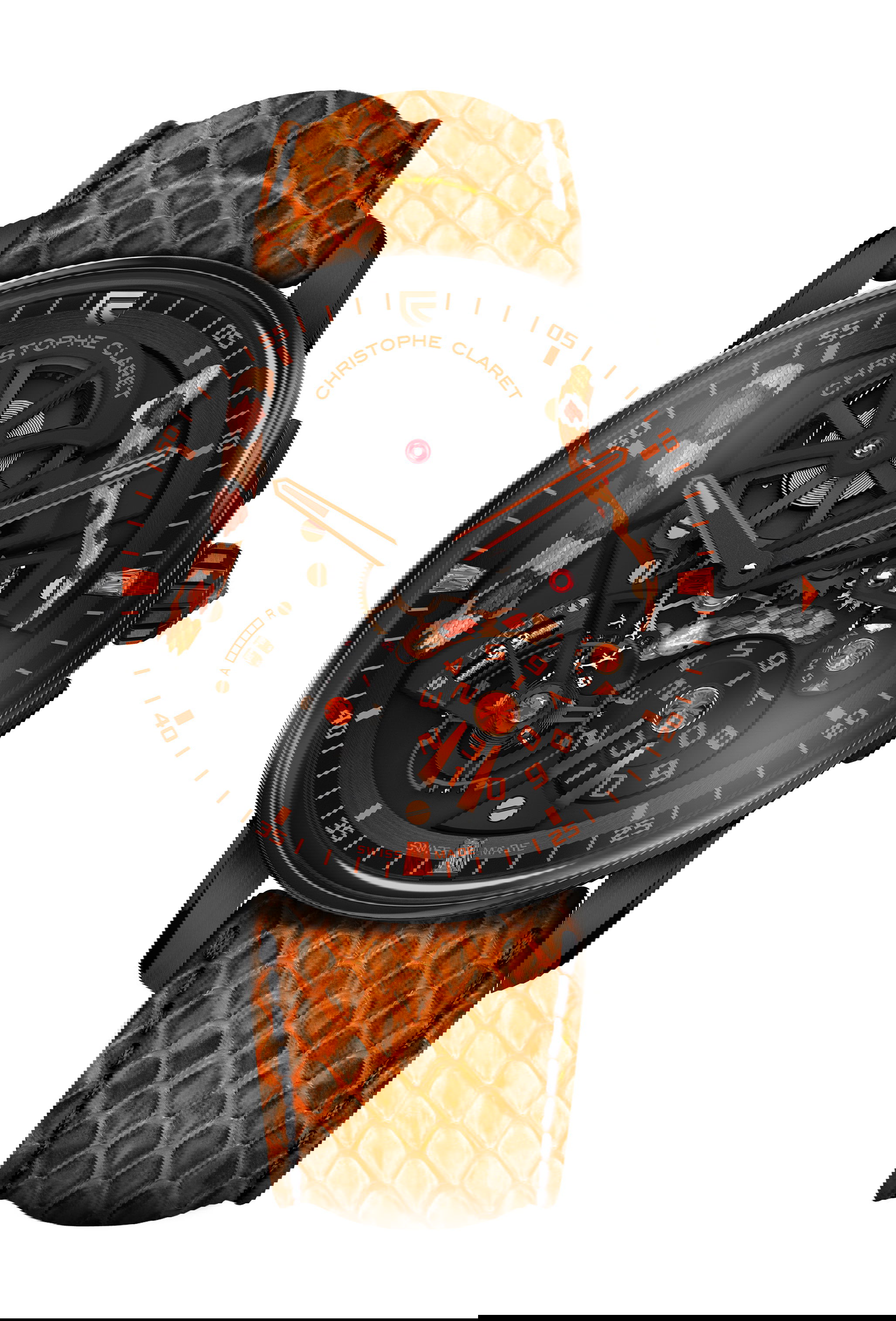 Christophe Claret Maestro luxury timepiece - detailed view