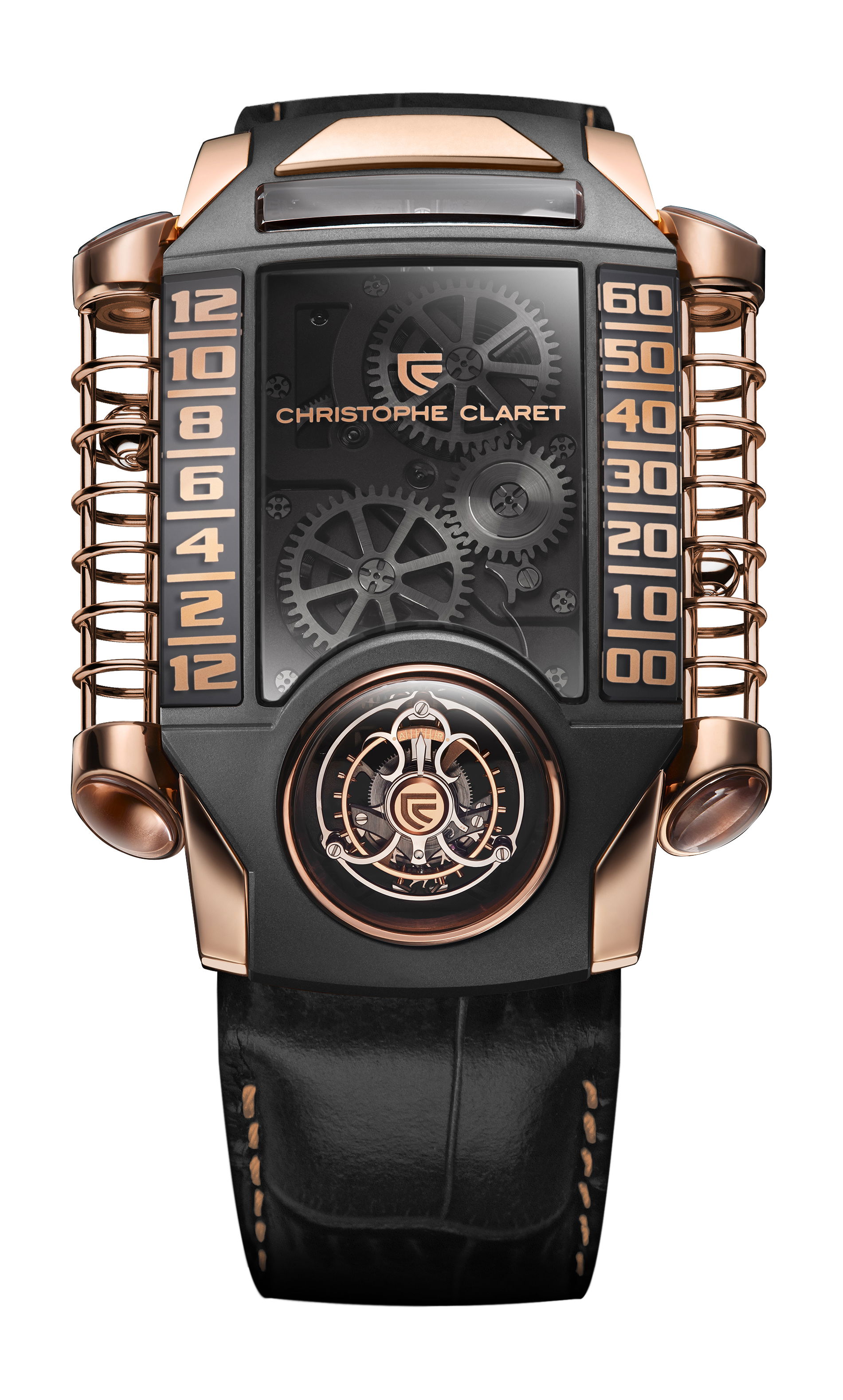 Christophe Claret X-Trem-1 luxury timepiece - detailed view