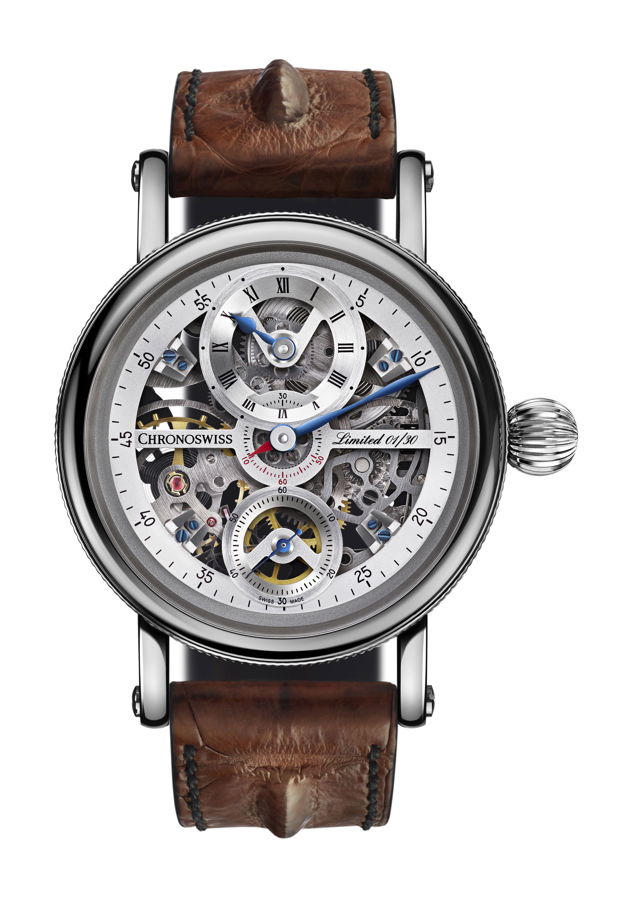 Chronoswiss Flying Grand Regulator Skeleton luxury timepiece - detailed view