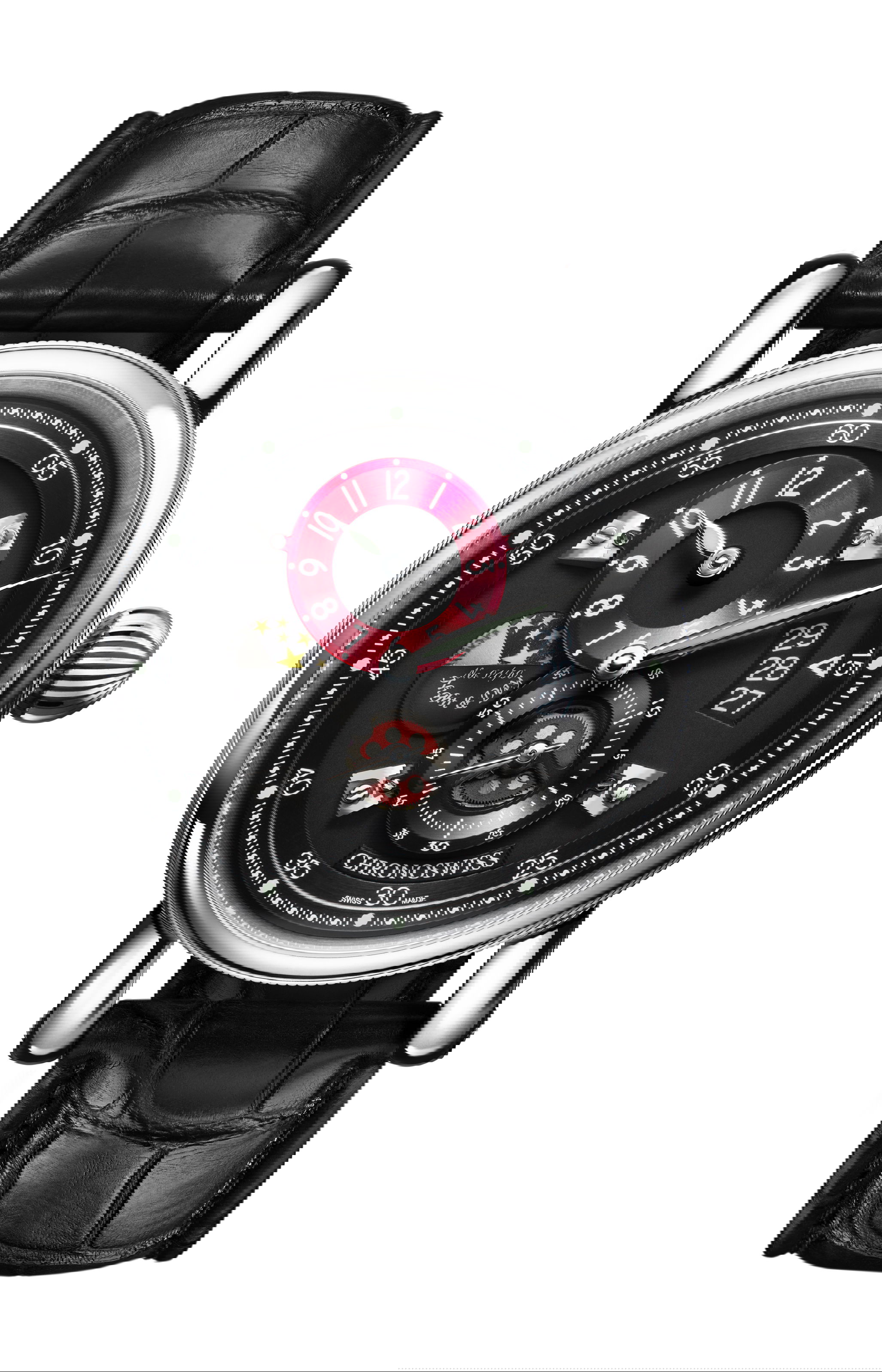 Chronoswiss Flying Regulator Night and Day luxury timepiece - detailed view