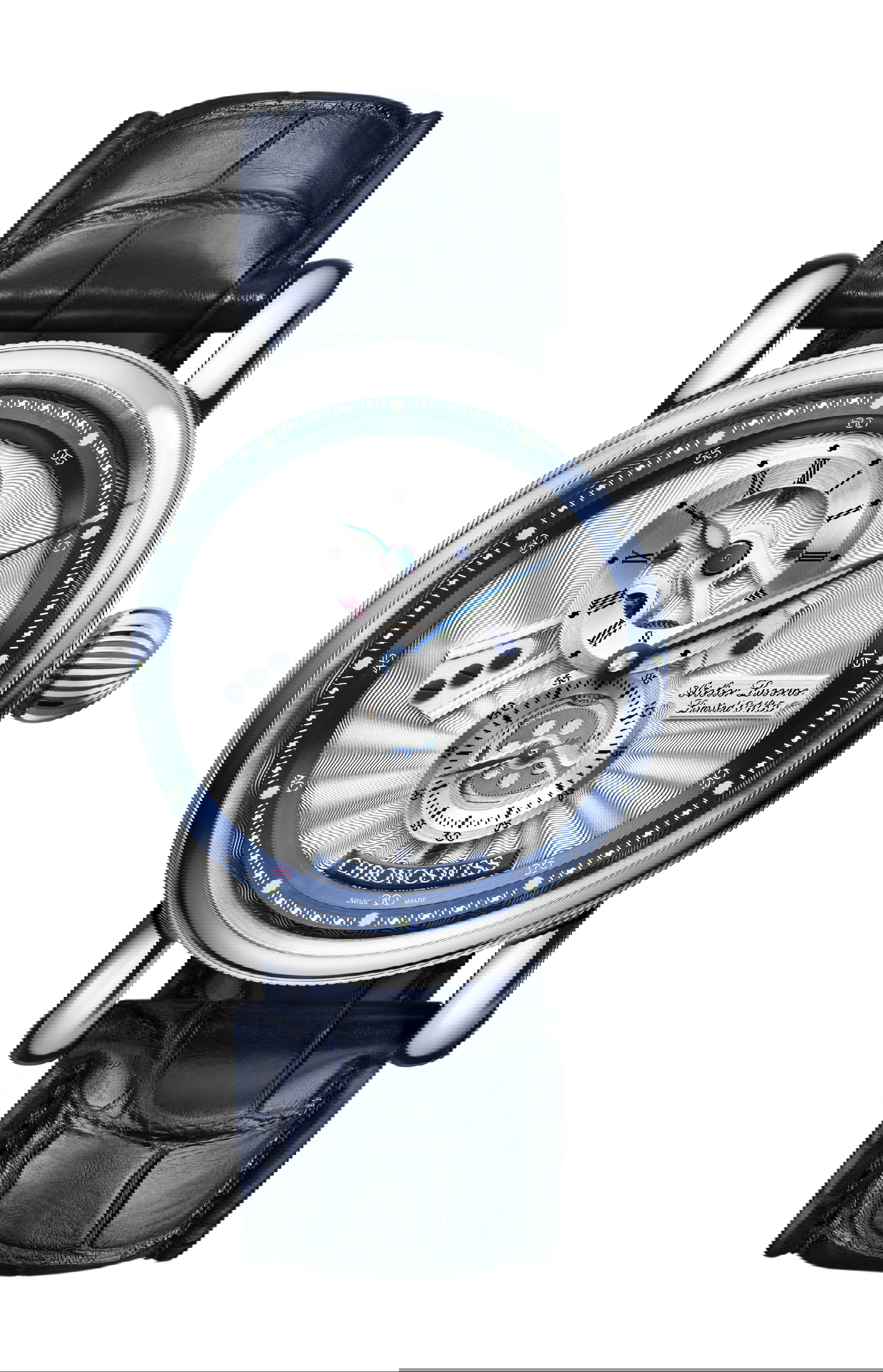Chronoswiss Flying Regulator Open Gear Anniversary Edition luxury timepiece - detailed view