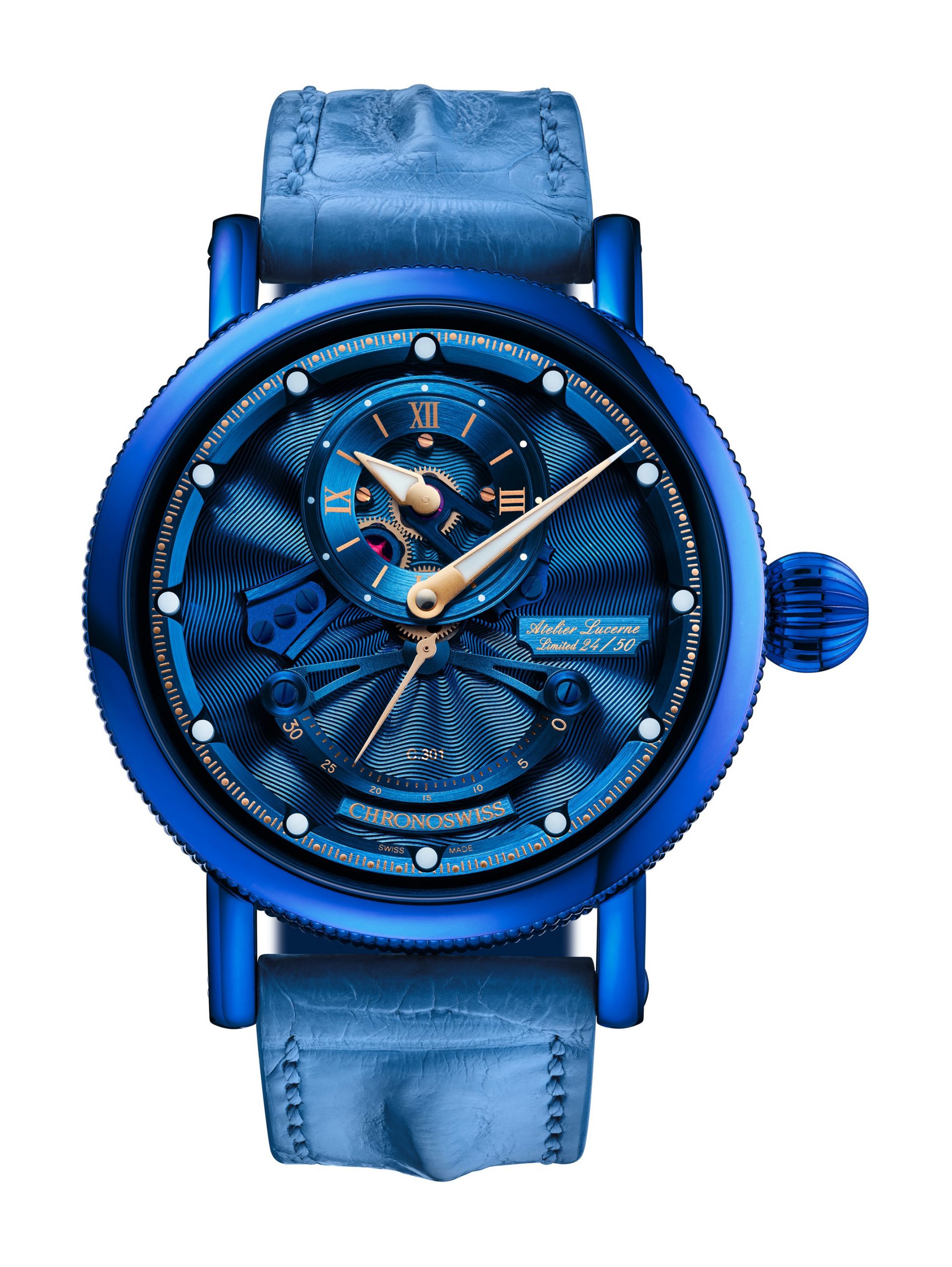 Chronoswiss Open Gear Resec luxury timepiece - detailed view