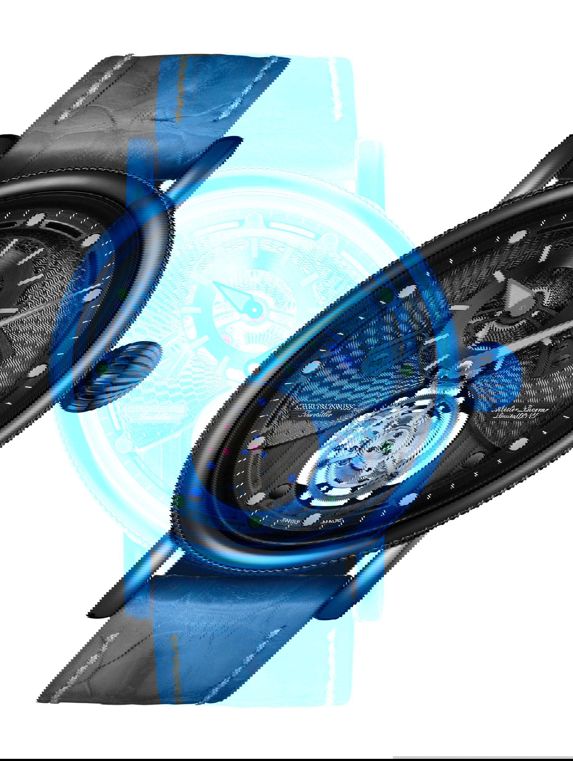 Chronoswiss Open Gear Tourbillon luxury timepiece - detailed view