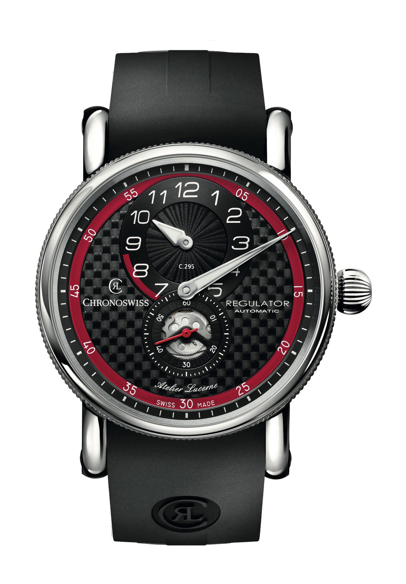 Chronoswiss Regulator Classic Carbon Racer luxury timepiece - detailed view