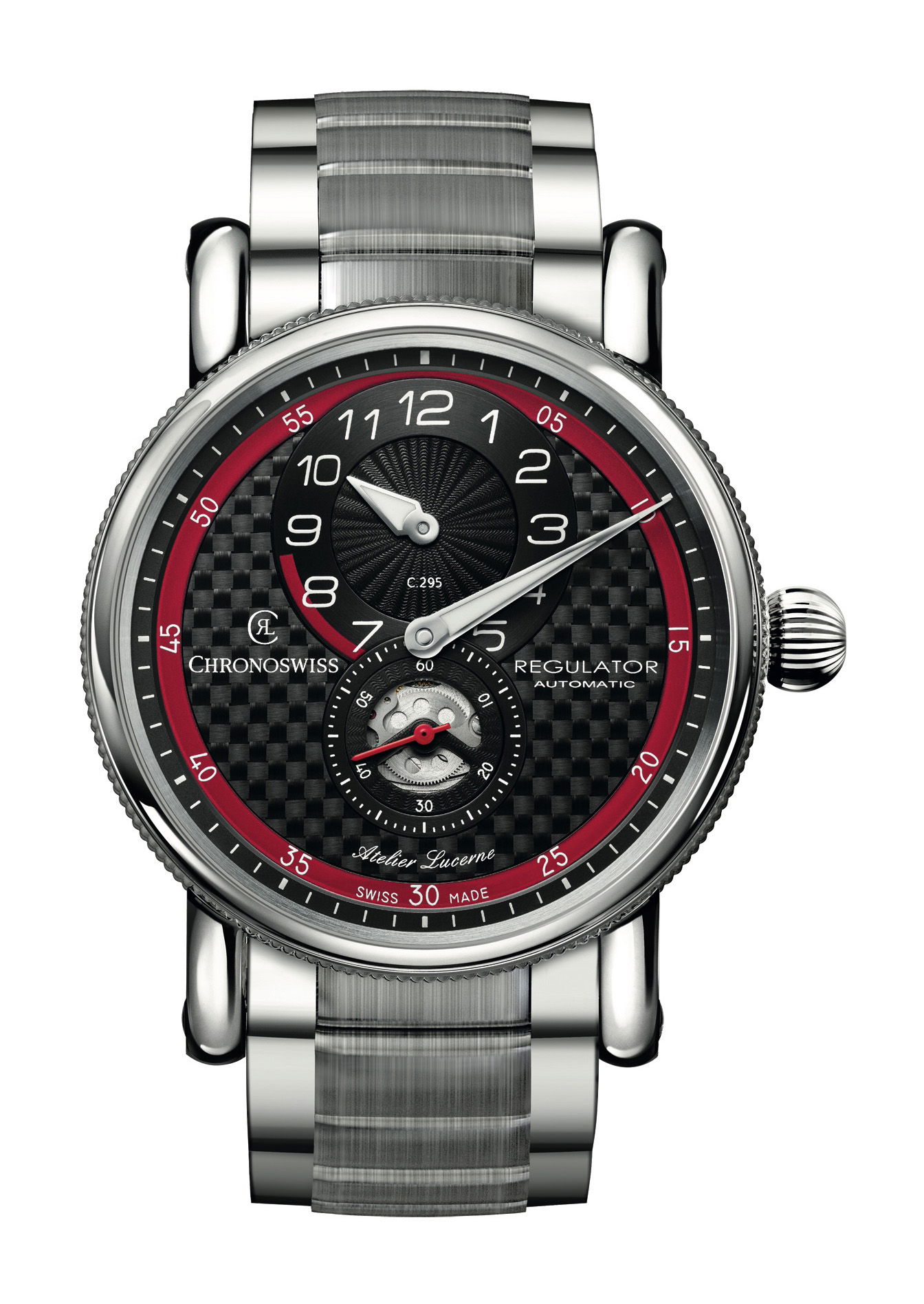 Chronoswiss Regulator Classic Carbon Racer luxury timepiece - detailed view