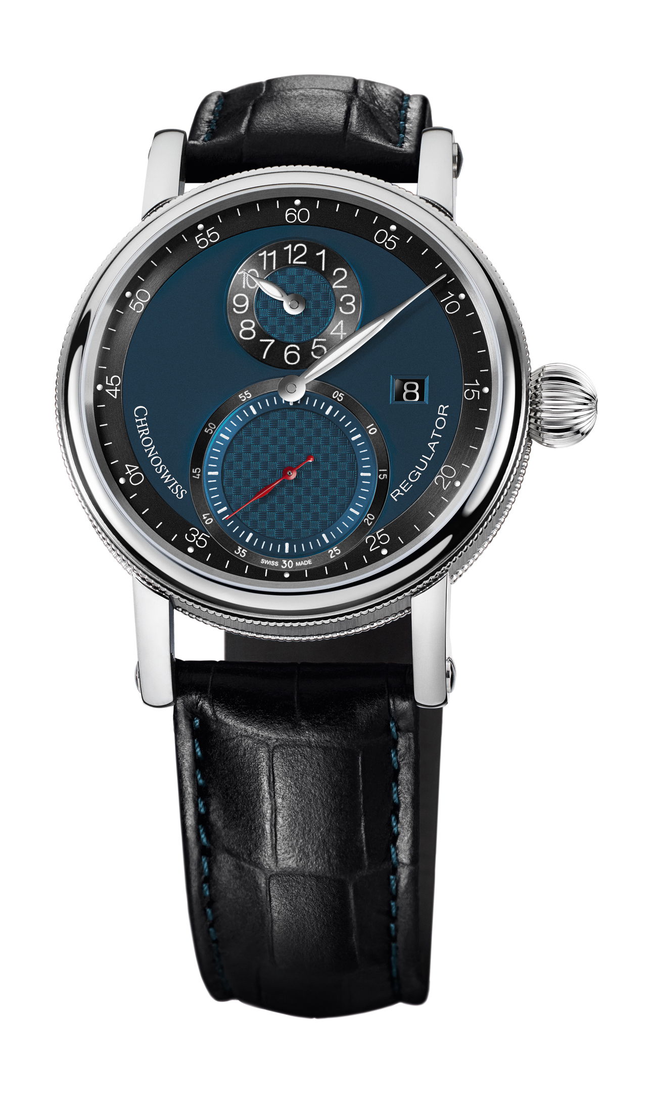 Chronoswiss Regulator Classic Date luxury timepiece - detailed view