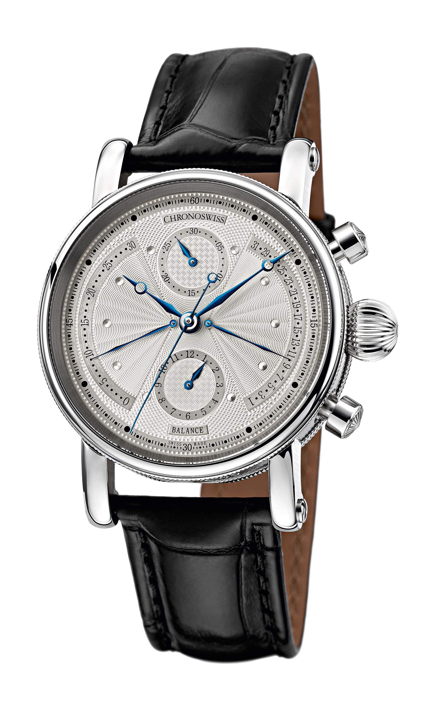 Chronoswiss Sirius Chronograph Retrograde luxury timepiece - detailed view