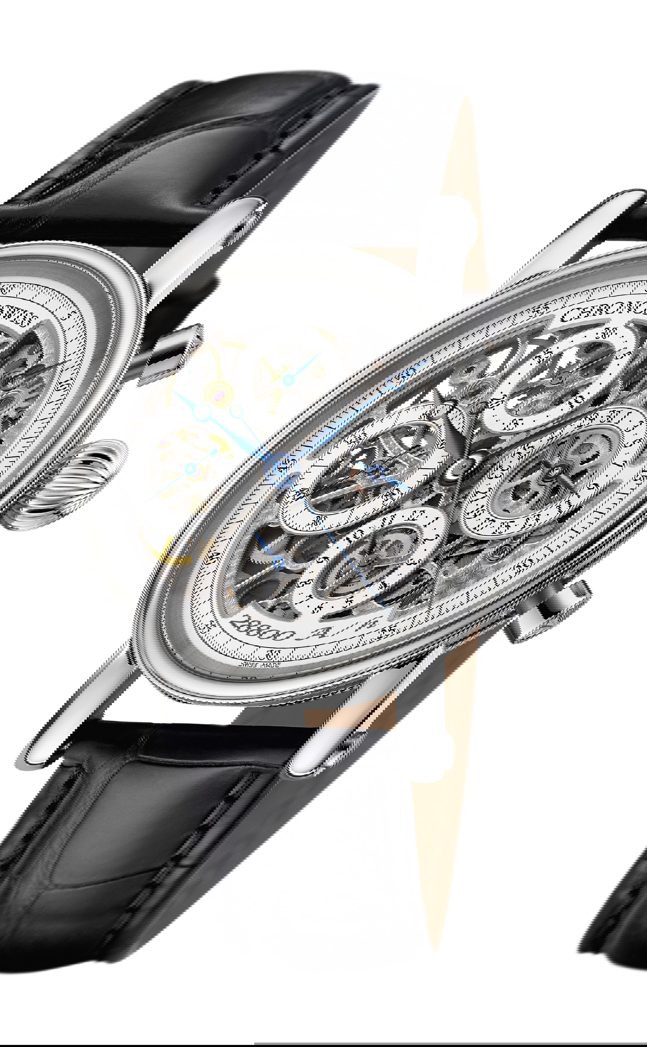 Chronoswiss Sirius Chronograph Skeleton luxury timepiece - detailed view