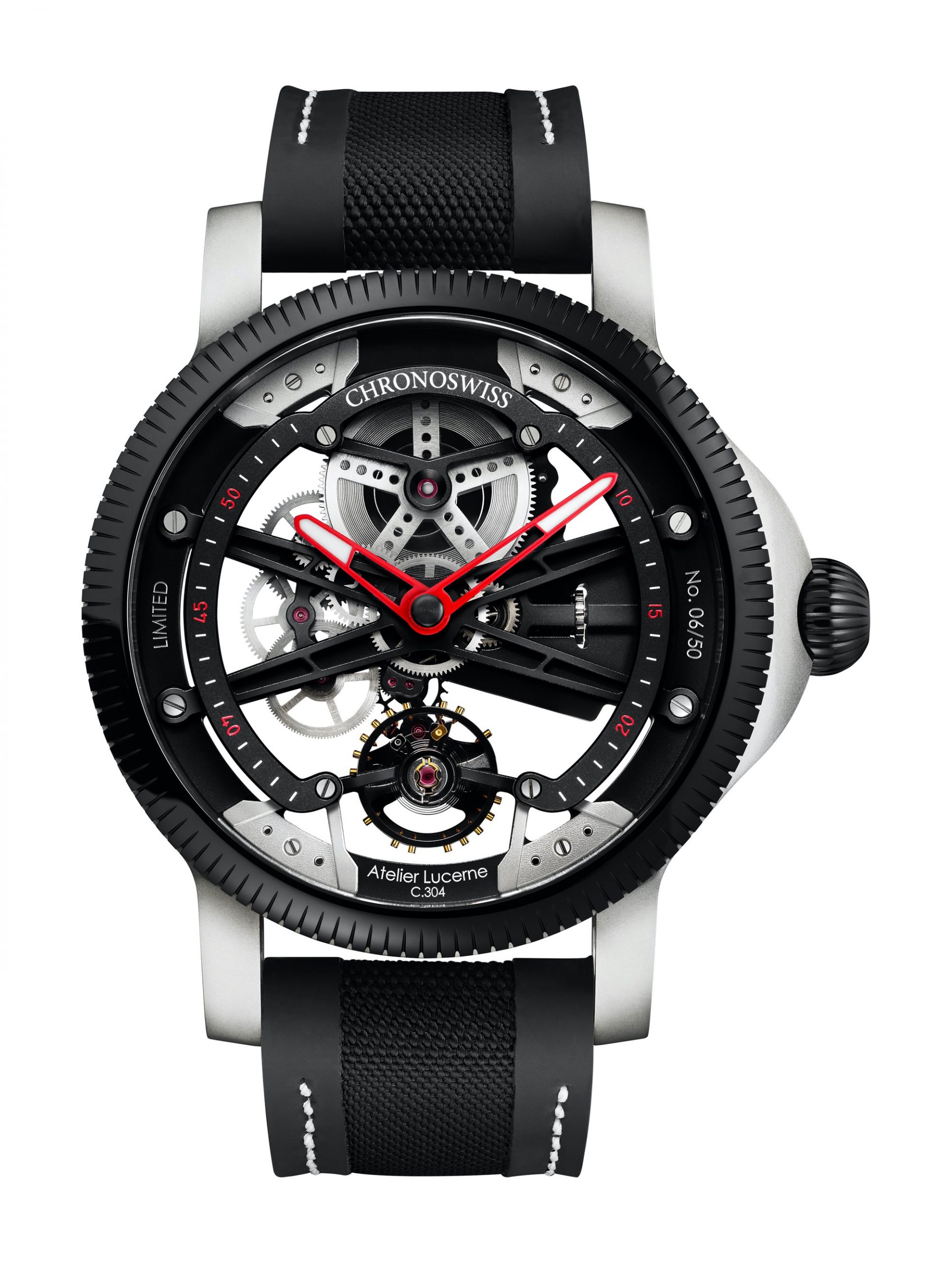 Chronoswiss SkelTec luxury timepiece - detailed view