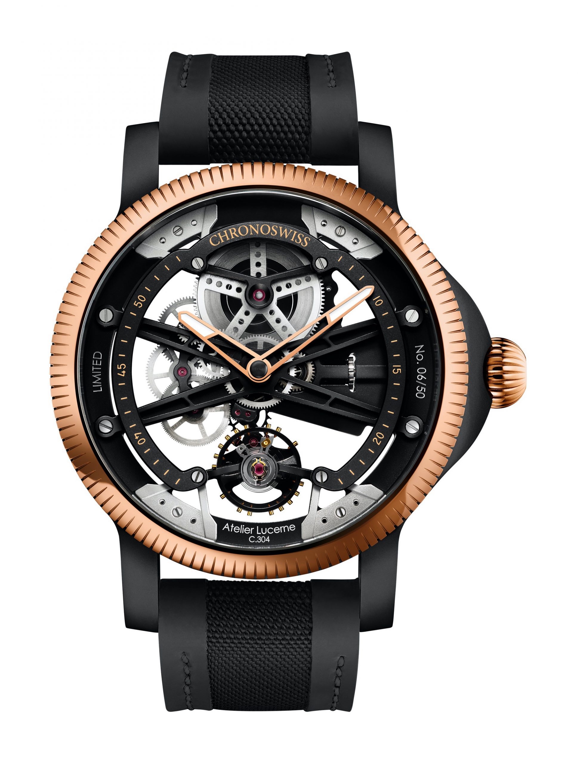 Chronoswiss SkelTec luxury timepiece - detailed view