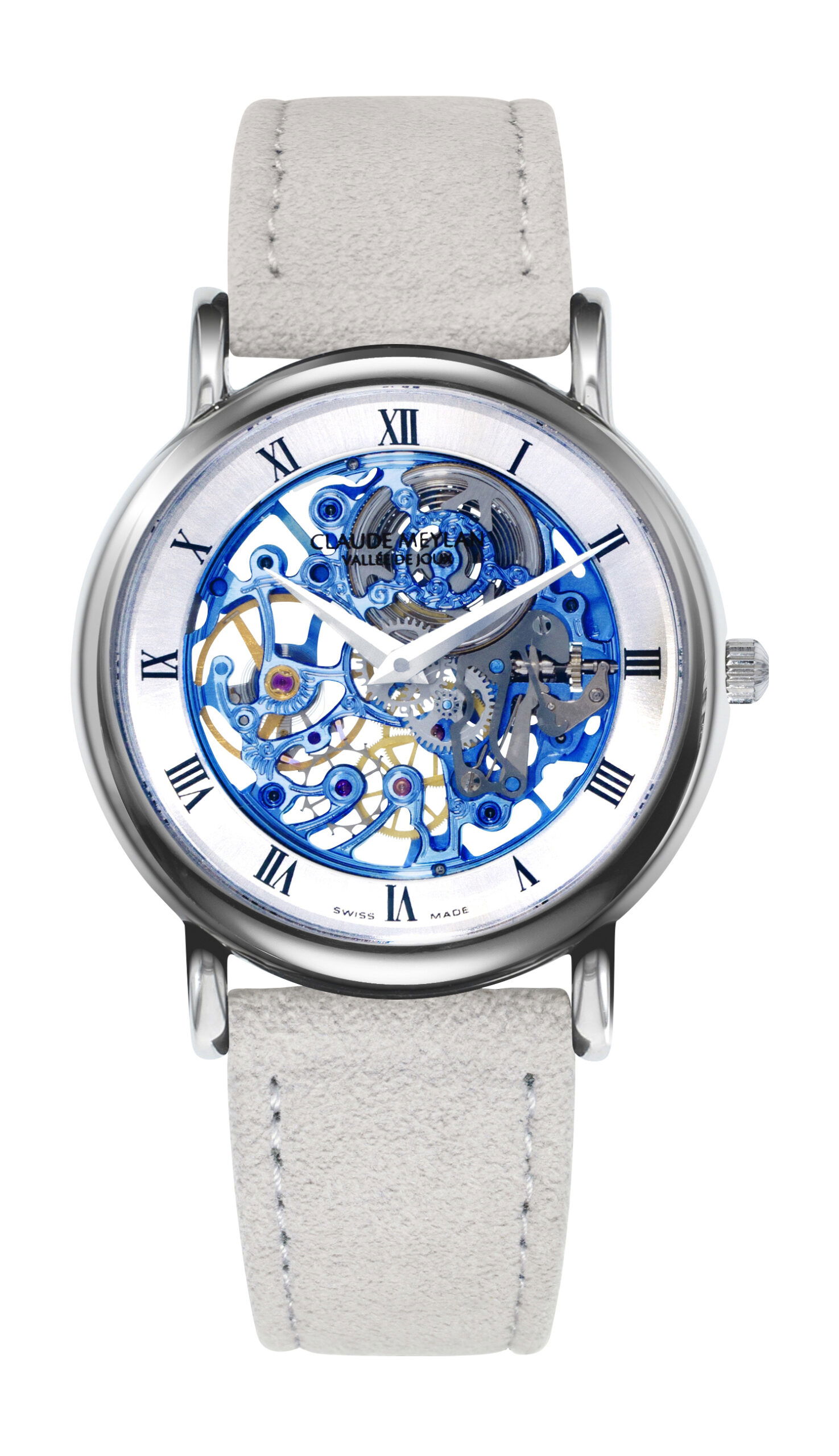 Claude Meylan Lionne Dentelle Bleu Roi luxury timepiece - detailed view