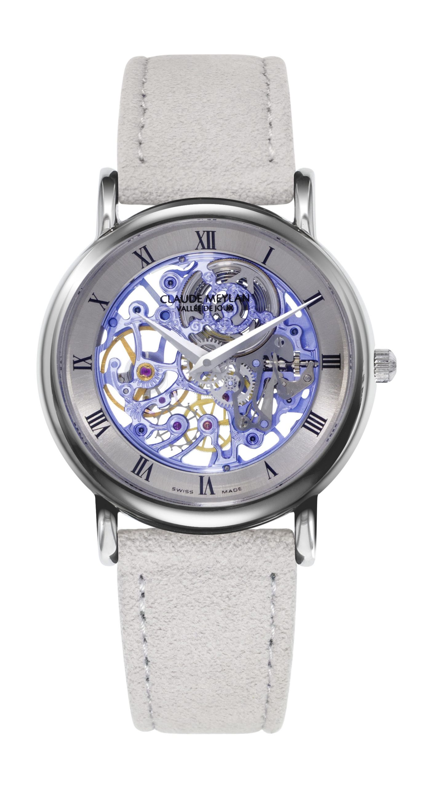 Claude Meylan Lionne Lilac luxury timepiece - detailed view