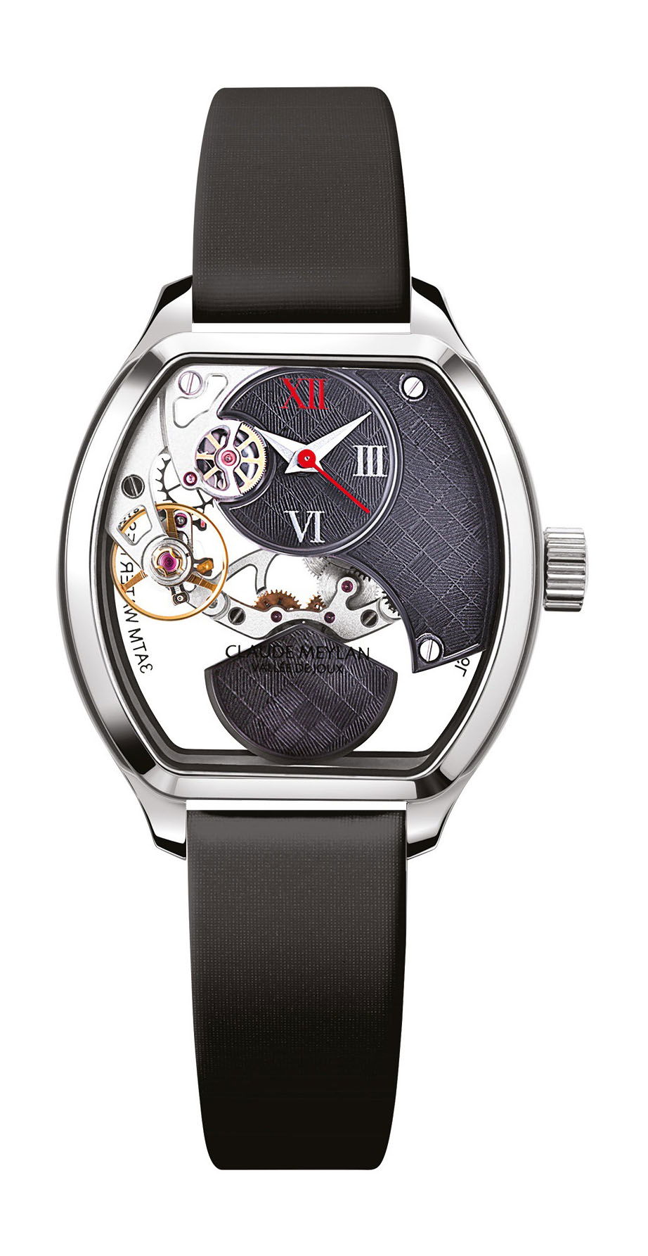 Claude Meylan Tortue Lady Danier luxury timepiece - detailed view