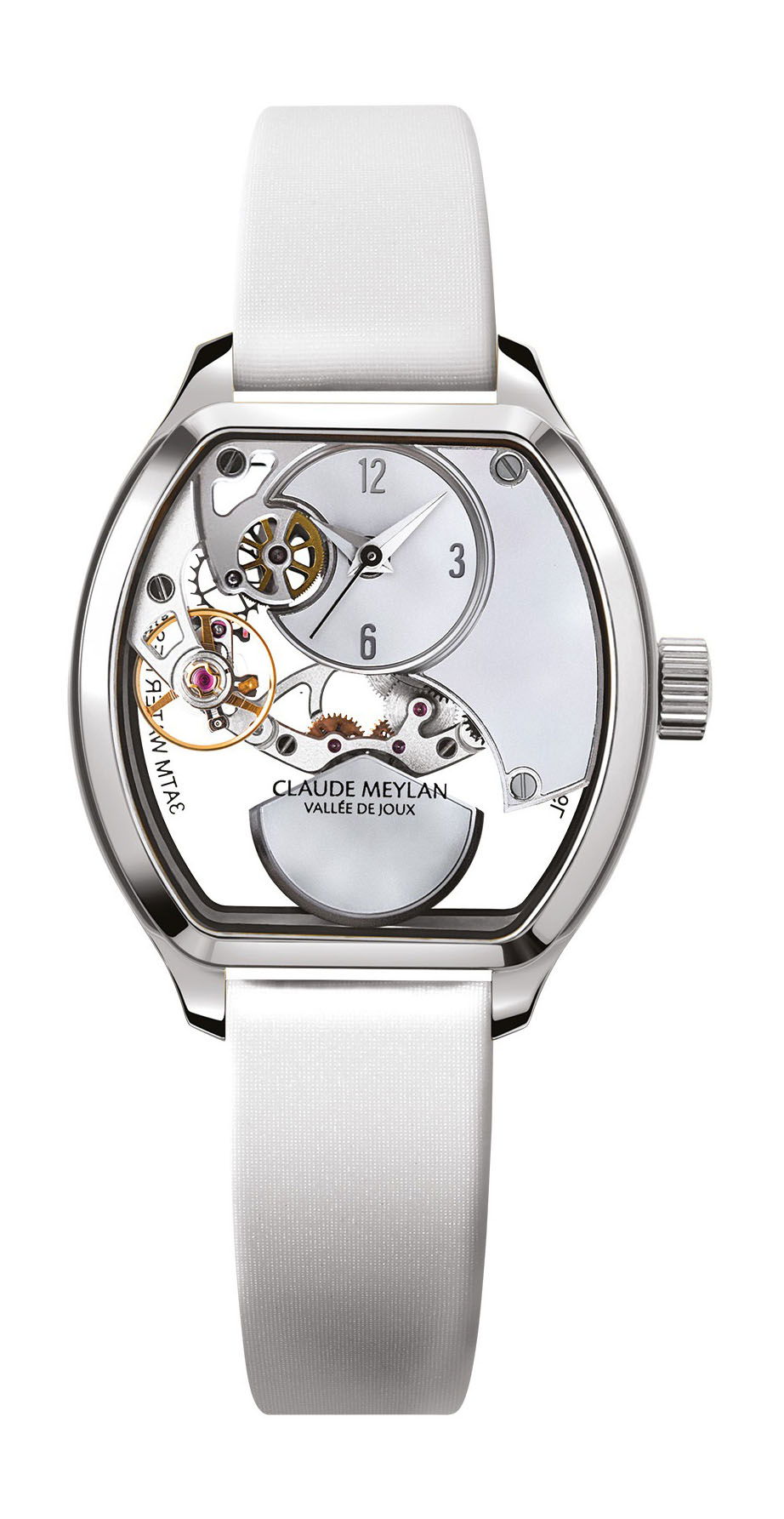 Claude Meylan Tortue Lady Mother-of-Pearl luxury timepiece - detailed view