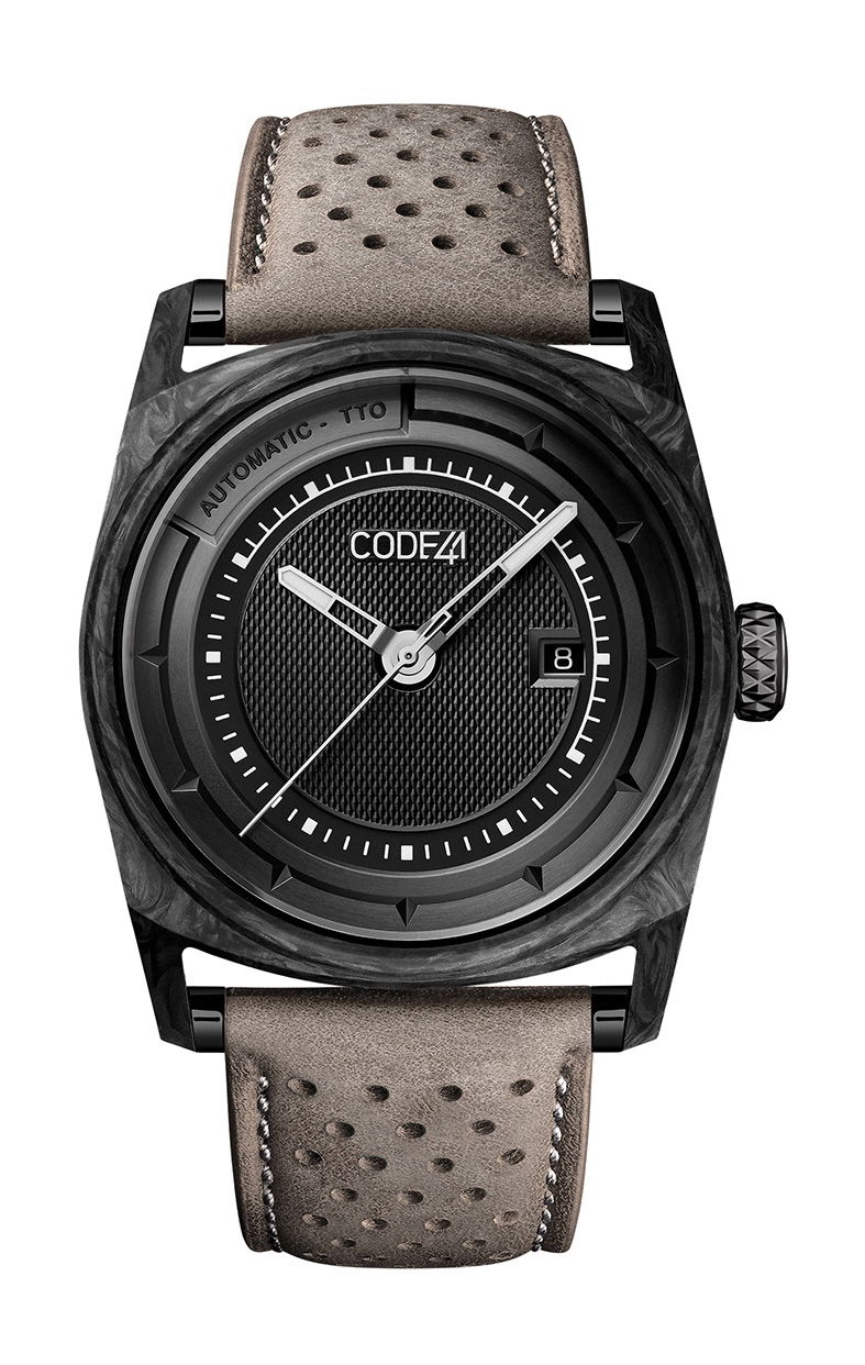 CODE41 ANOMALY-02 Forged Carbon luxury timepiece - detailed view