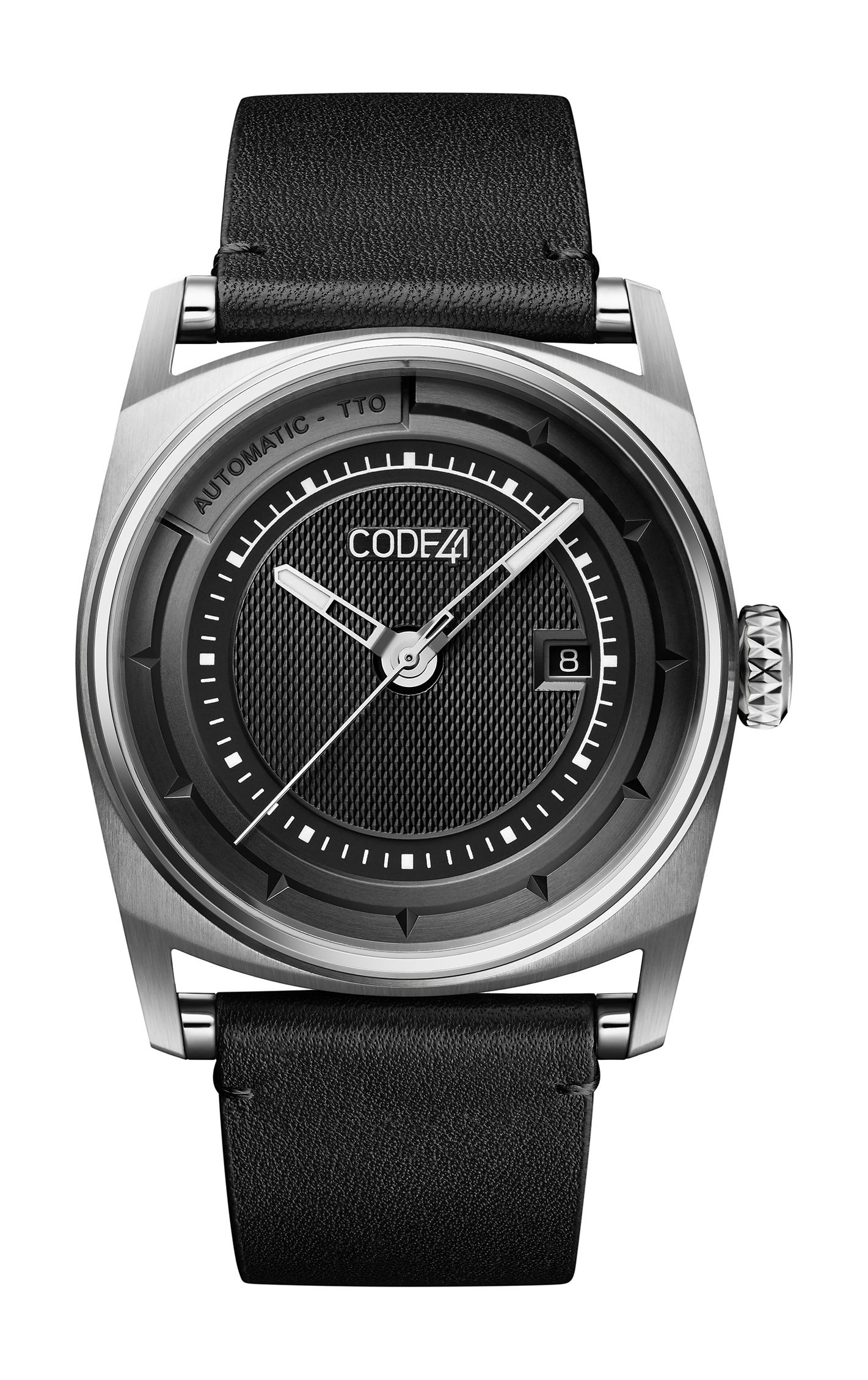 CODE41 Anomaly-02 Steel luxury timepiece - detailed view