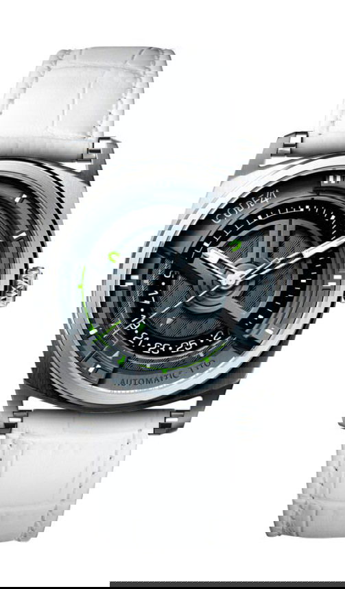CODE41 Anomaly Evolution Blue & Green luxury timepiece - detailed view