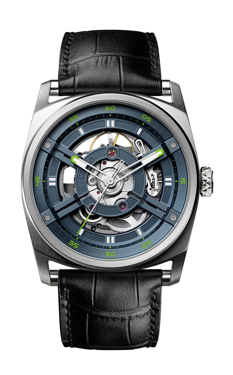 CODE41 ANOMALY-T4 Steel Blue luxury timepiece - detailed view