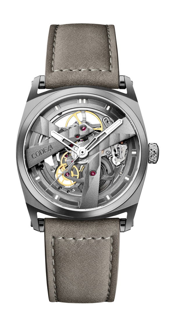 CODE41 DAY41 37mm Anthracite PVD luxury timepiece - detailed view