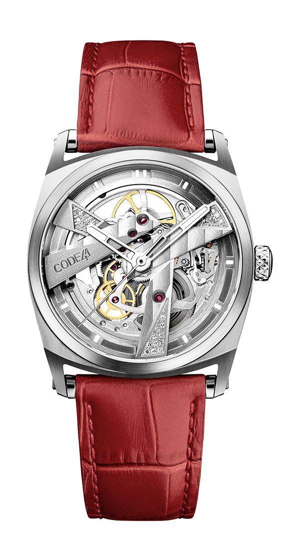 CODE41 DAY41 37mm Diamonds luxury timepiece - detailed view