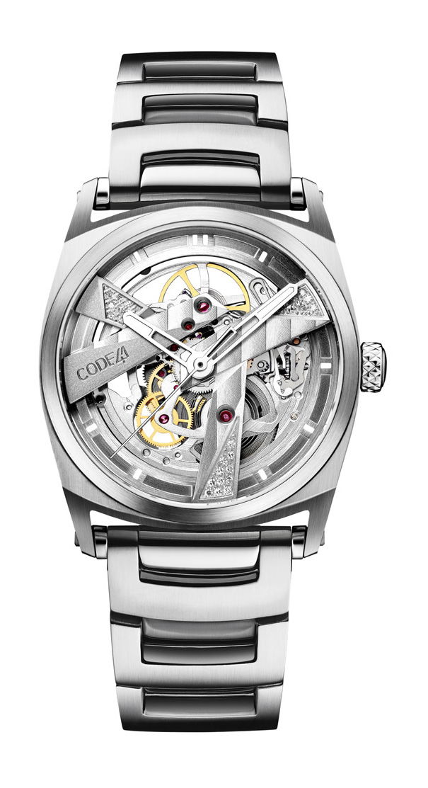 CODE41 DAY41 37mm Diamonds luxury timepiece - detailed view