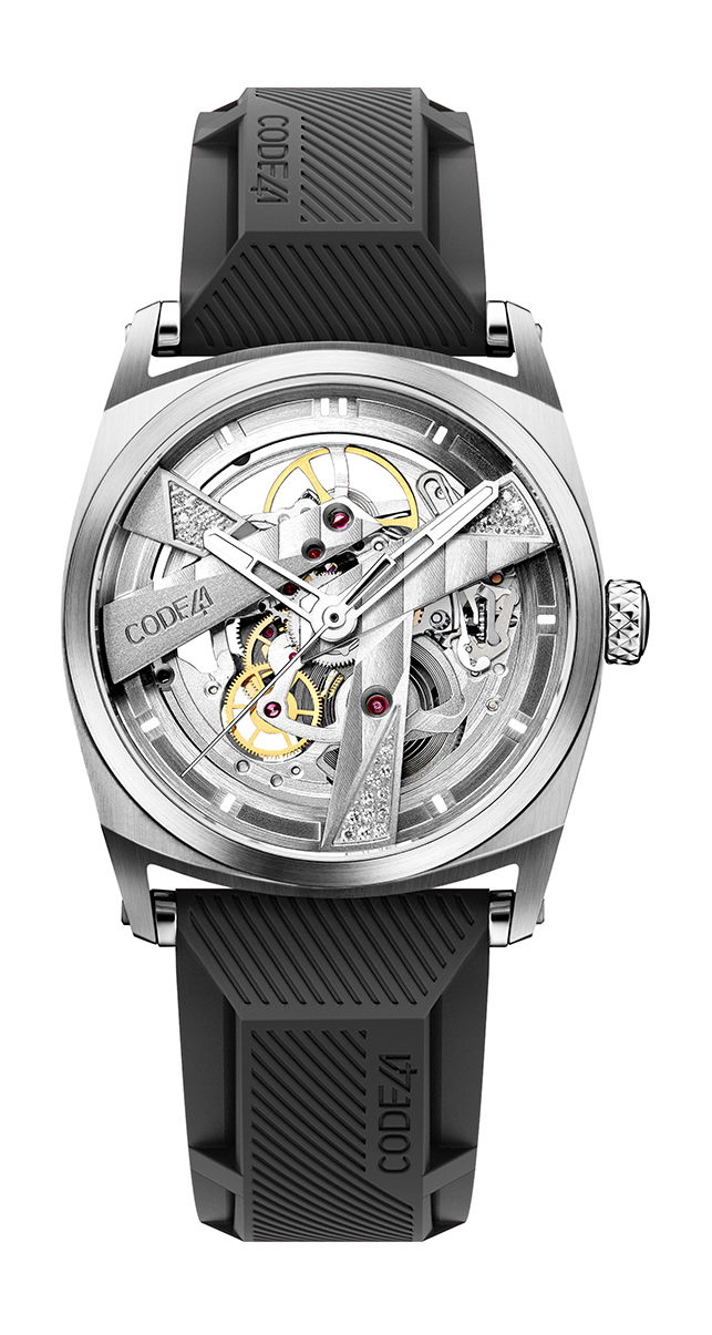 CODE41 DAY41 37mm Diamonds luxury timepiece - detailed view