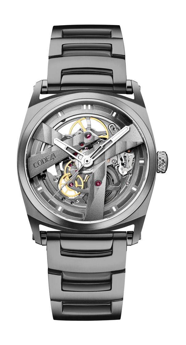 CODE41 DAY41 37mm Anthracite PVD luxury timepiece - detailed view