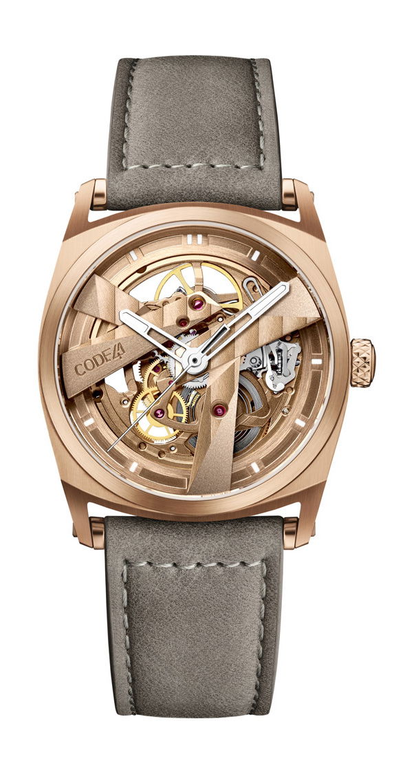 CODE41 DAY41 37mm Rose Gold PVD luxury timepiece - detailed view